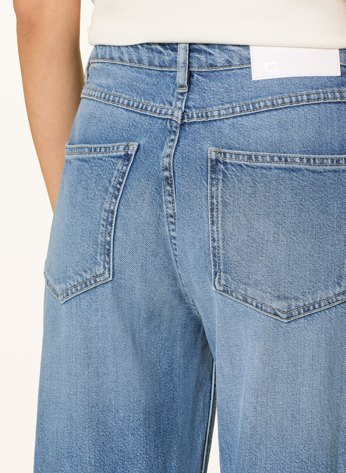 OPUS Wide Leg Jeans MIVA COMFY: 70344 mid comfy blue