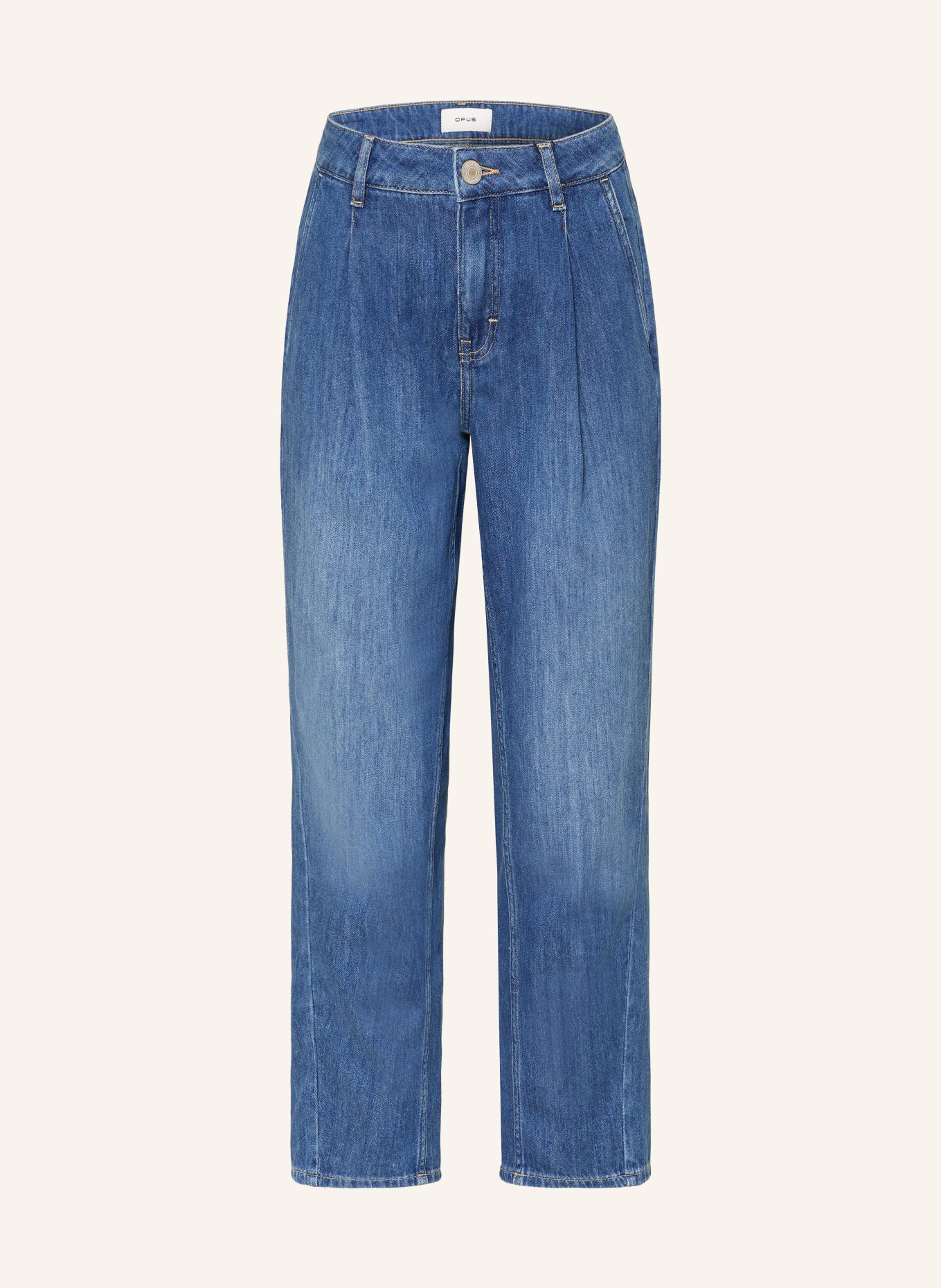 OPUS Dżinsy typu mom jeans LOLAH COMFY: 70345 mid slouchy blue