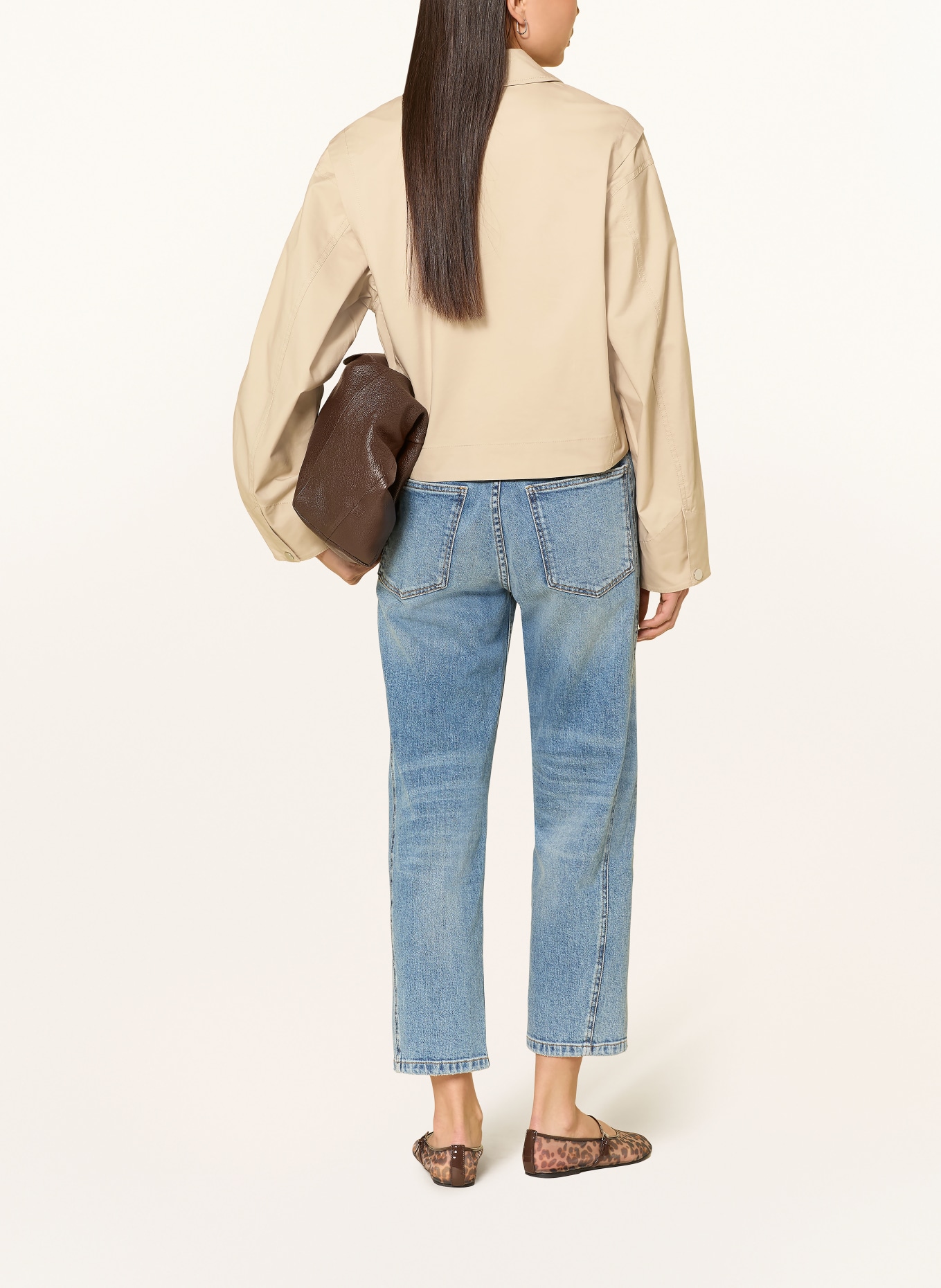 OPUS Kastenjacke HERAKLA: BEIGE