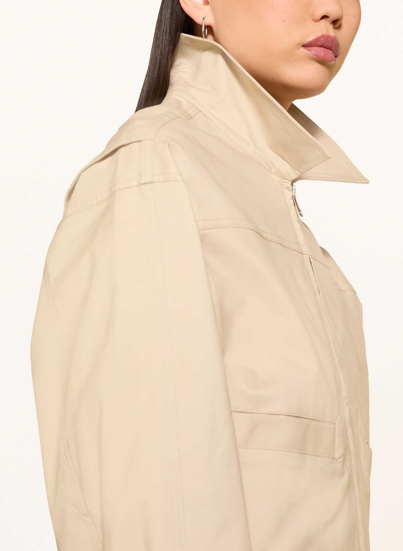 OPUS Kastenjacke HERAKLA: BEIGE