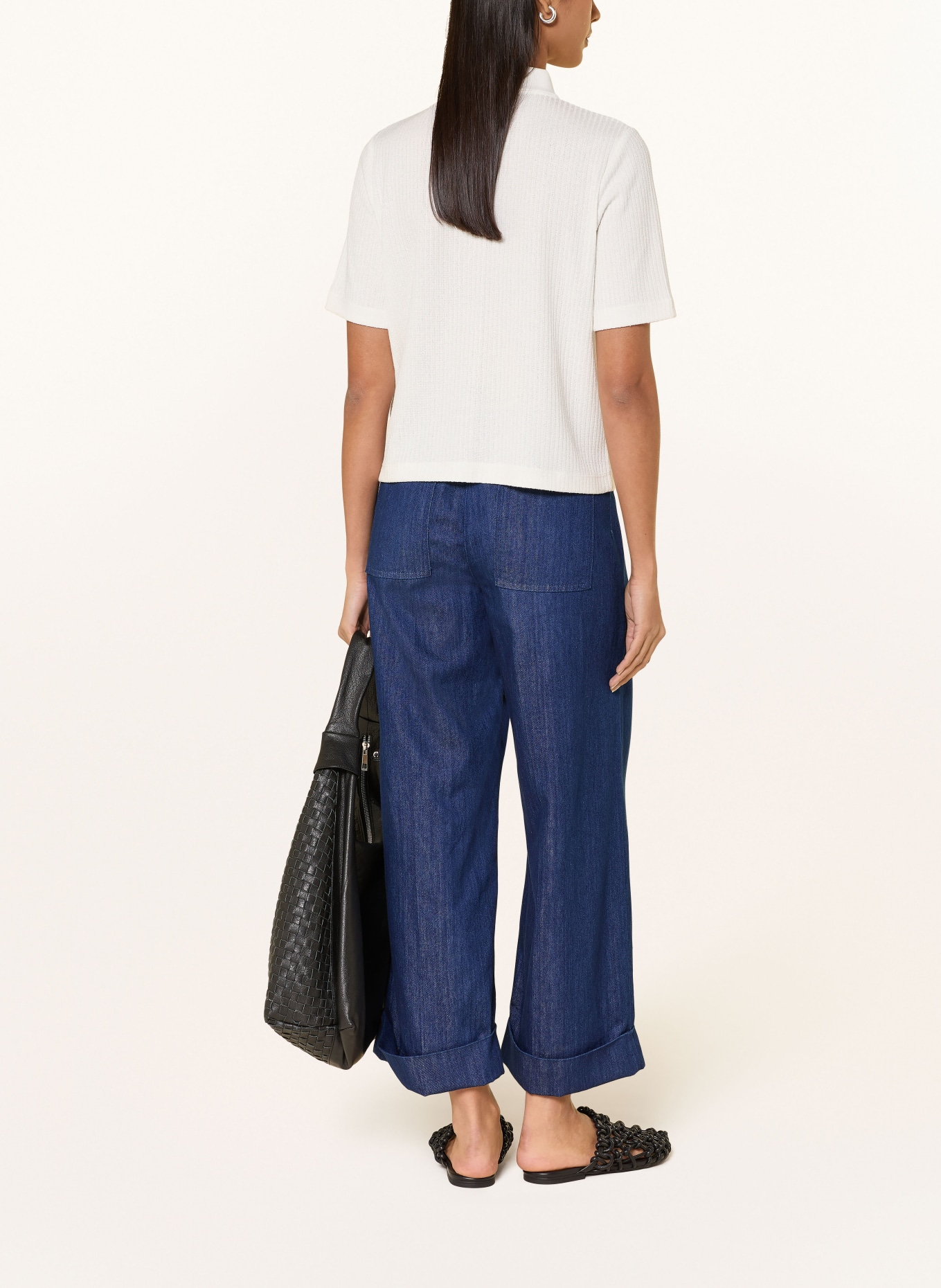 OPUS 7/8 džíny MEERI JOY: 70234 mid deep blue