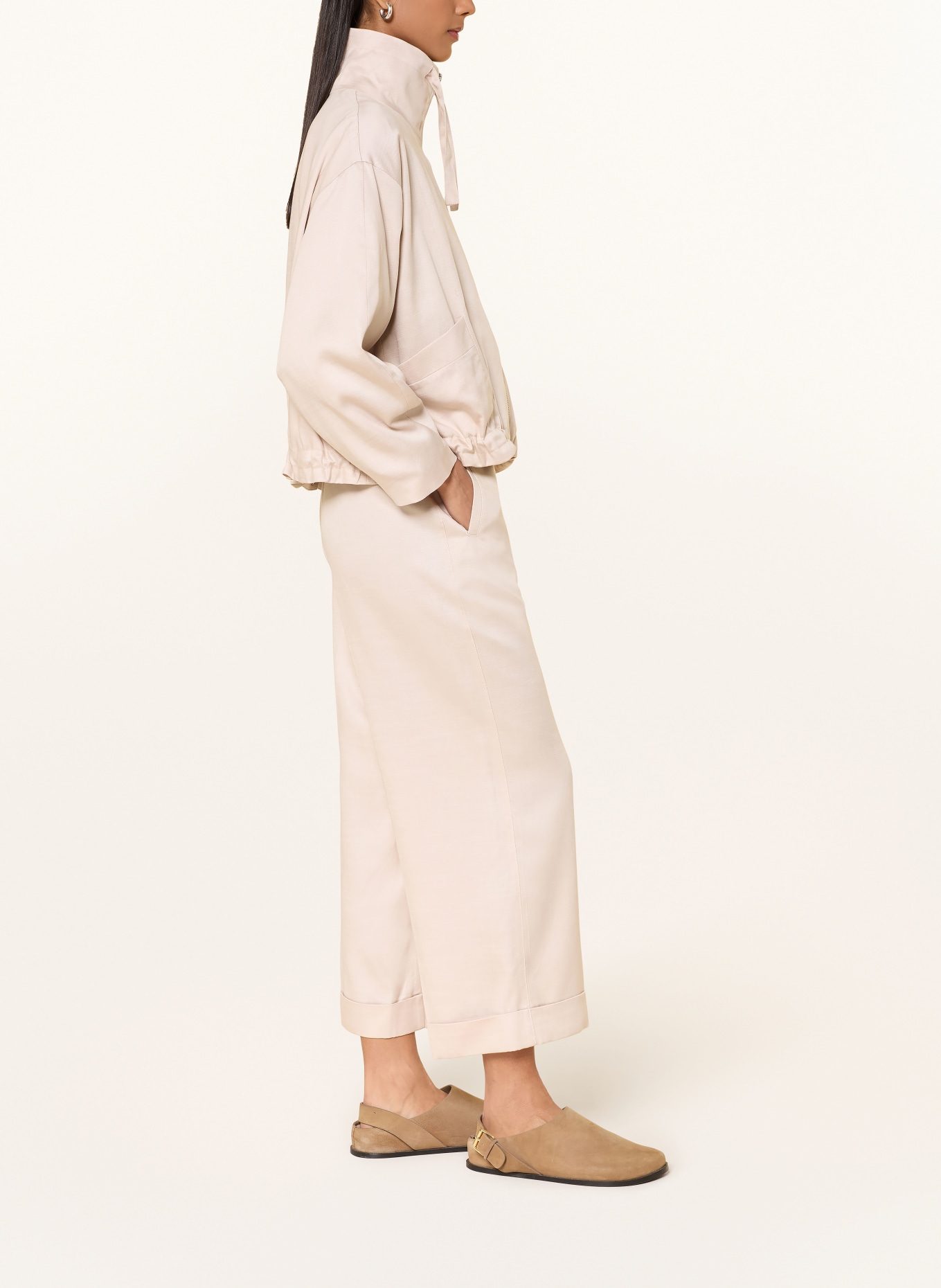 OPUS MEERI BLOOM 3/4-length pants: BEIGE