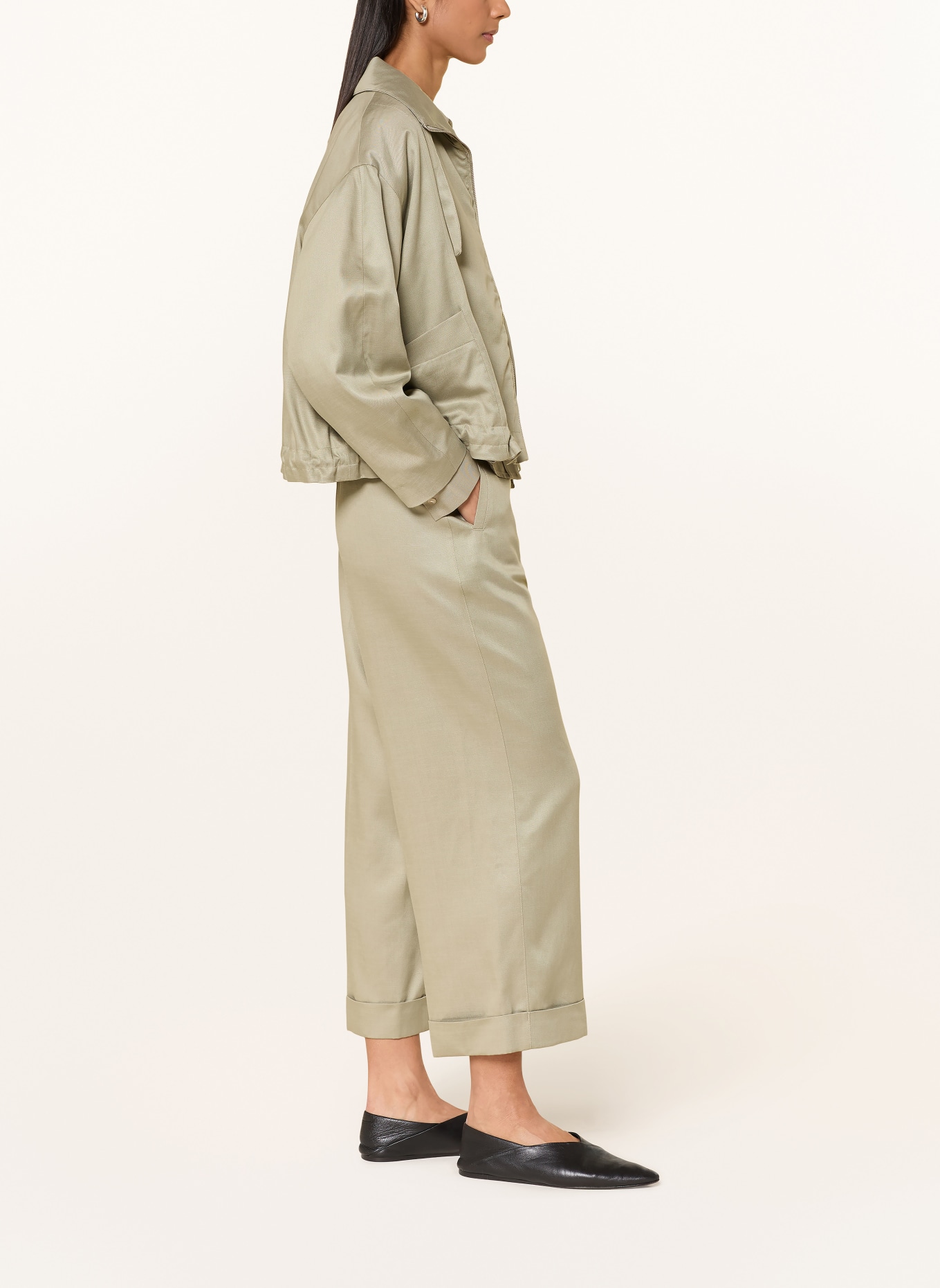 OPUS 7/8-Hose MEERI BLOOM: OLIV