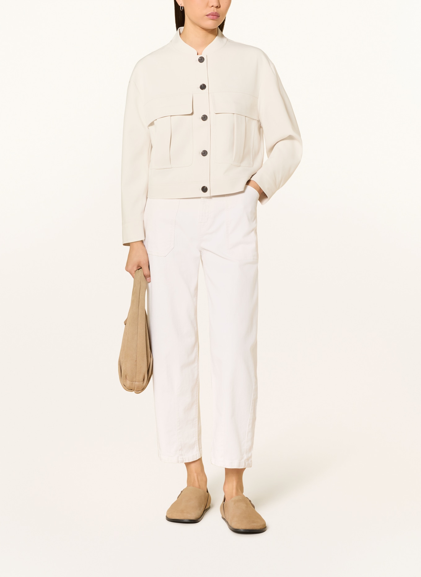 OPUS Kastenjacke JALENA: CREME