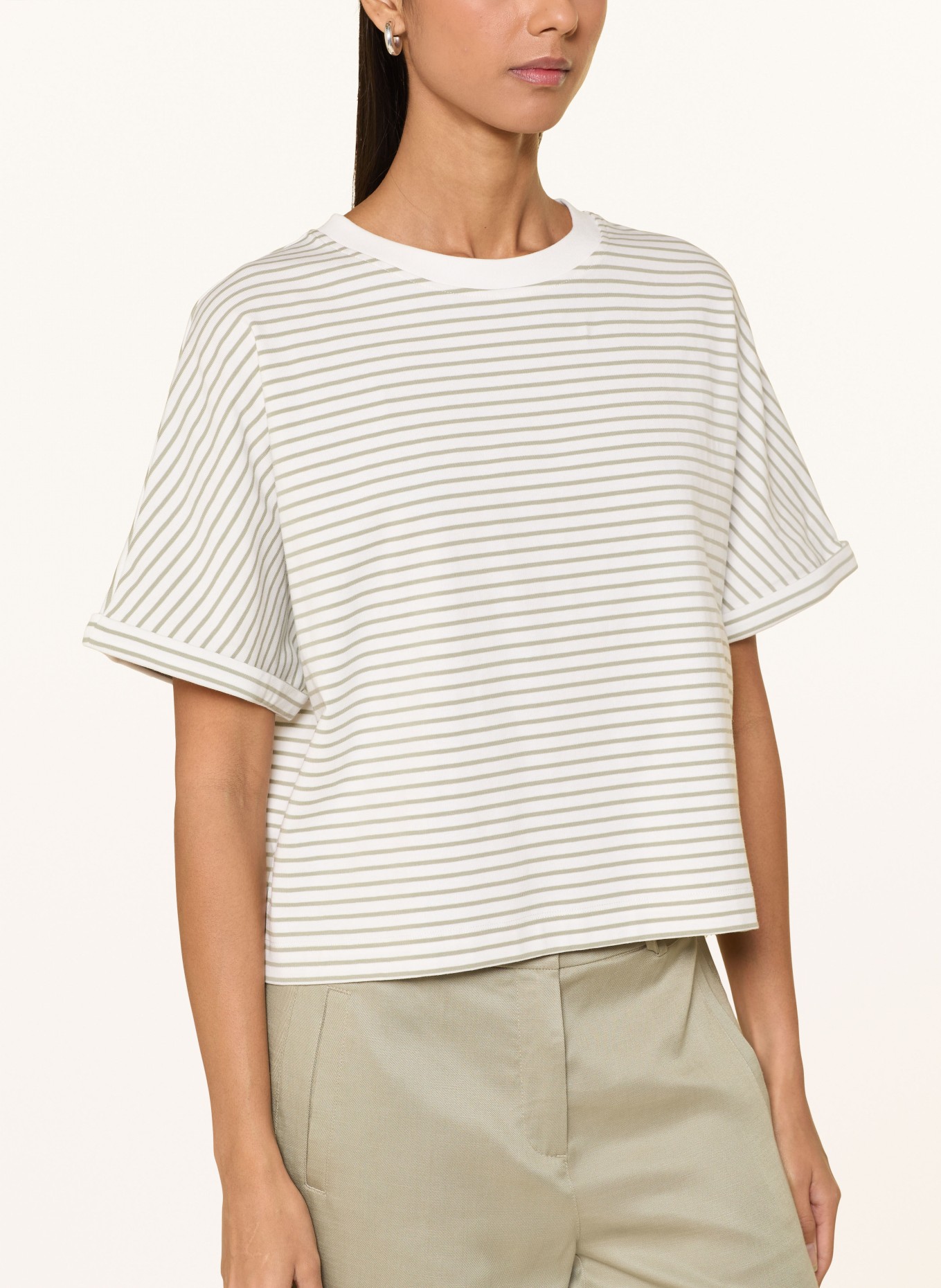 OPUS Koszulka SOTEL: BIAŁY / OLIWKOWY