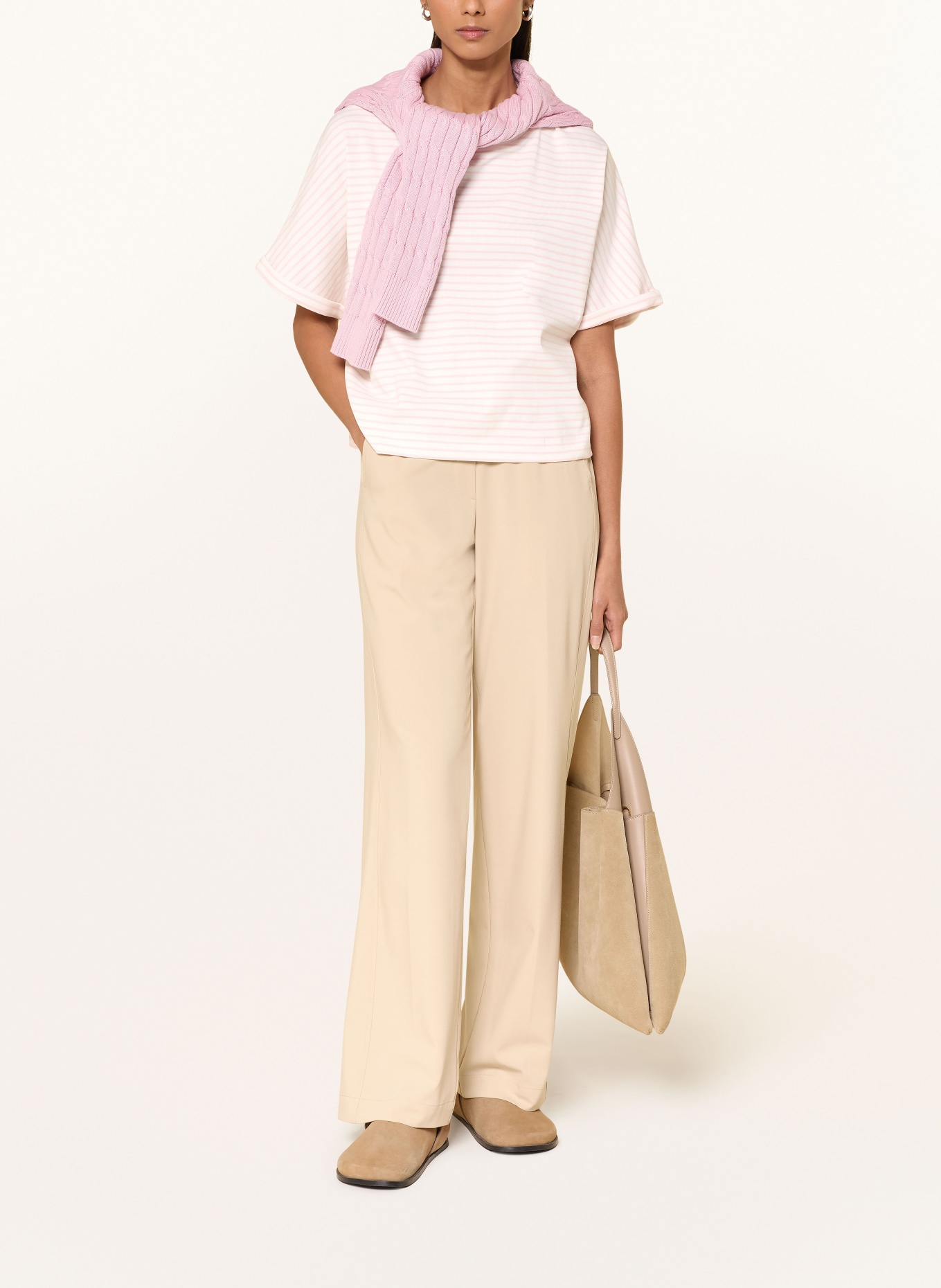 OPUS Koszulka SOTEL: BIAŁY / JASNORÓŻOWY