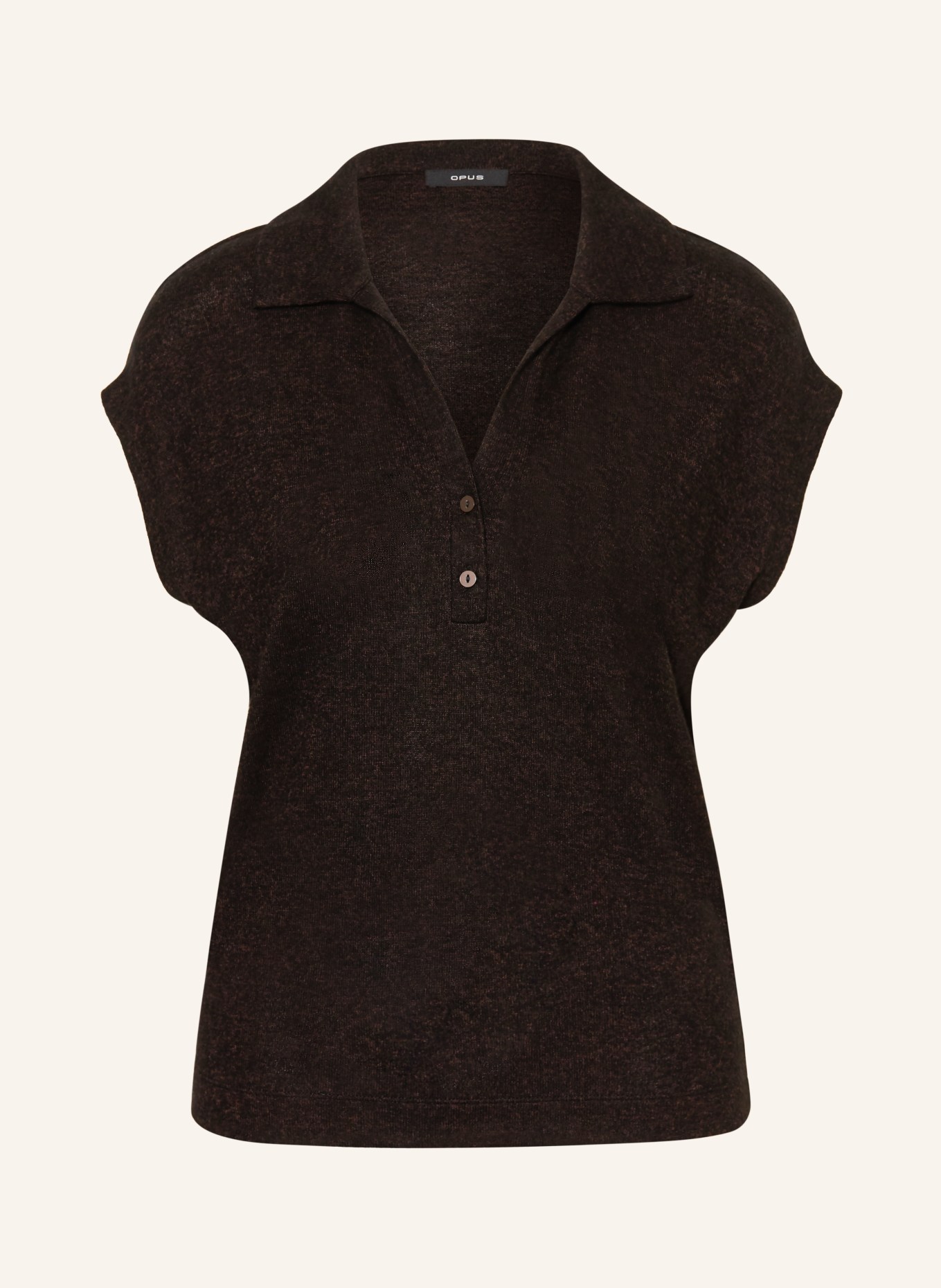 OPUS T-Shirt SOHANI: DUNKELBRAUN