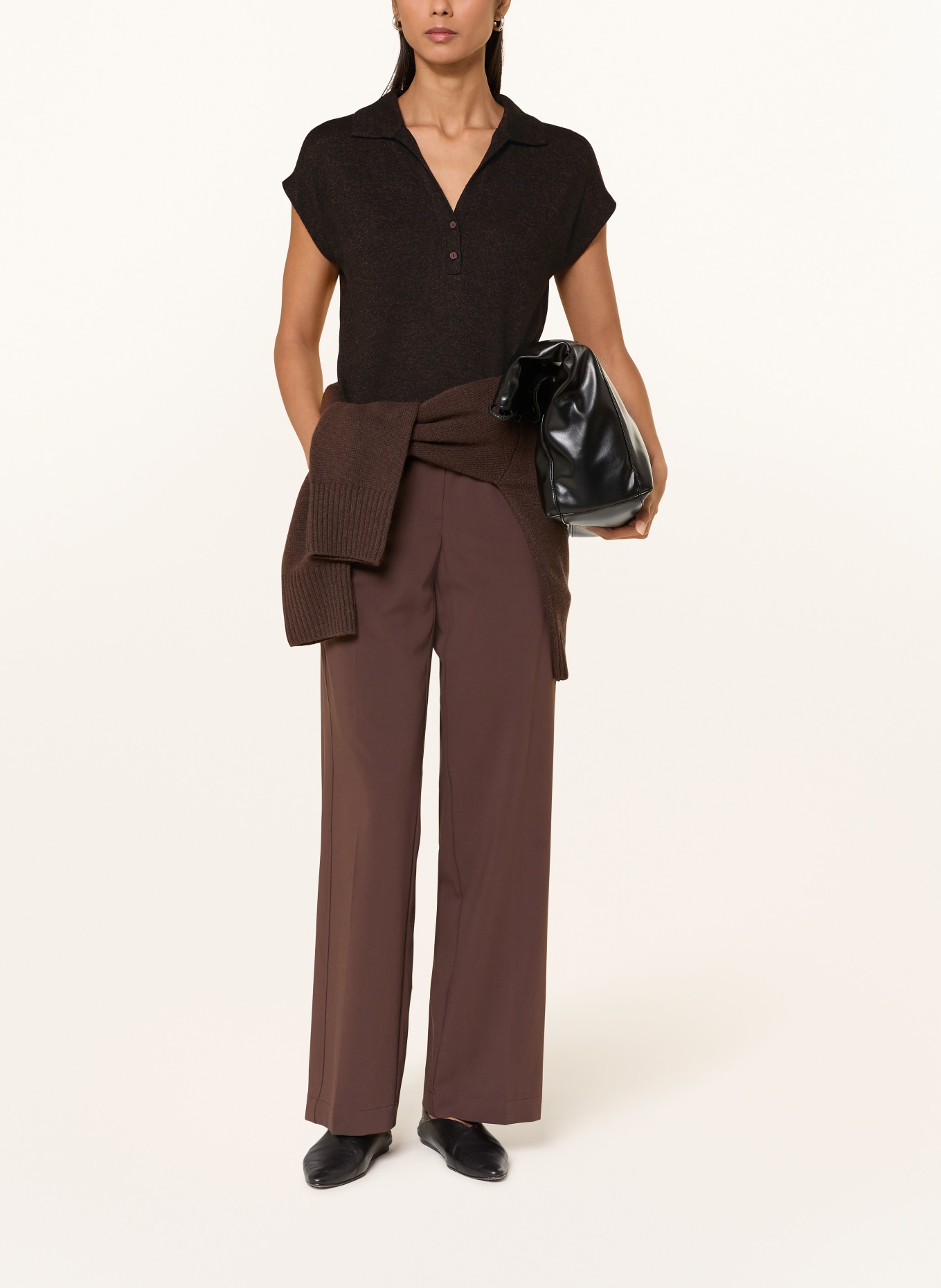 OPUS T-Shirt SOHANI: DUNKELBRAUN