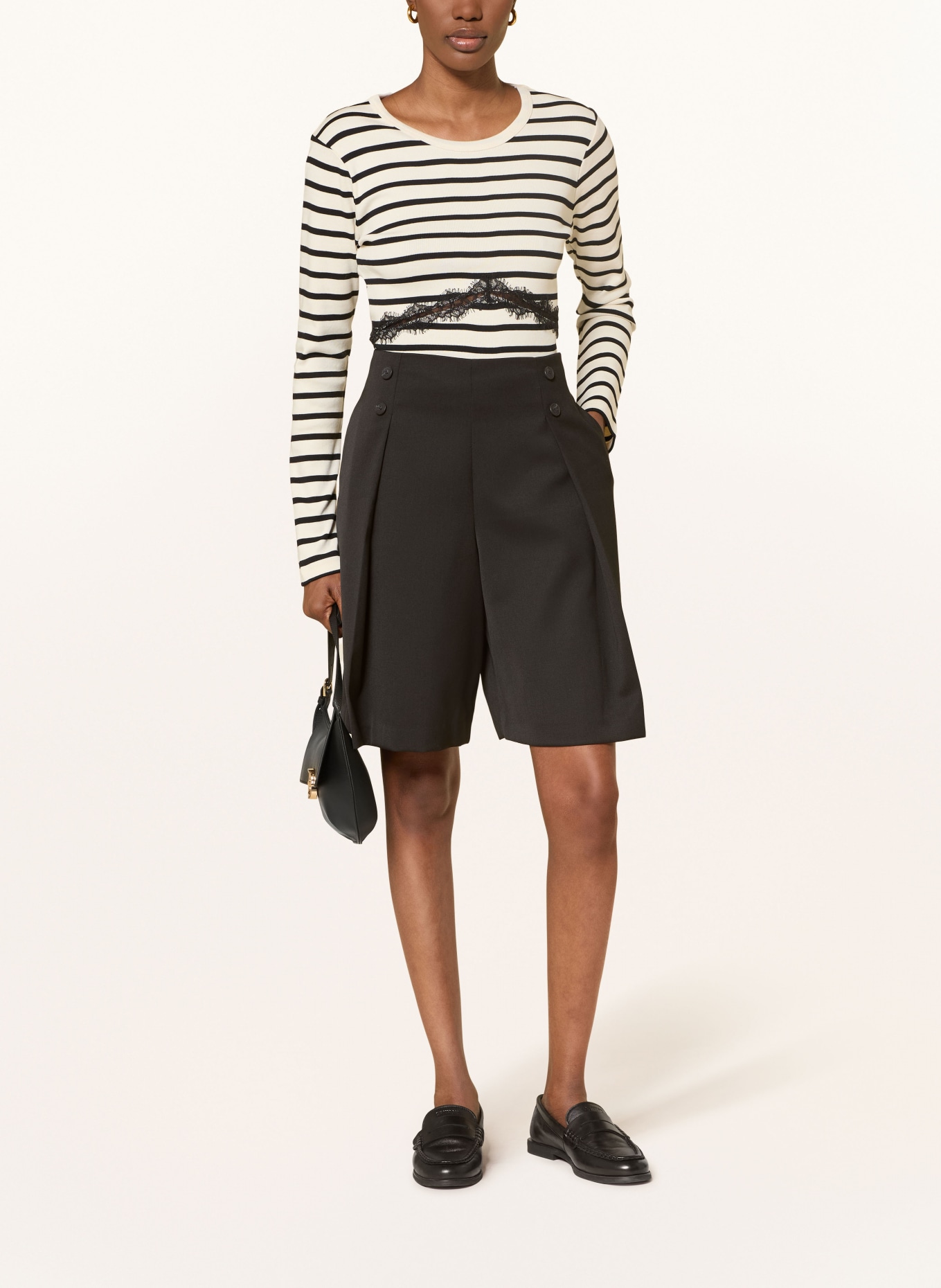 CLAUDIE PIERLOT szorty: CZARNY