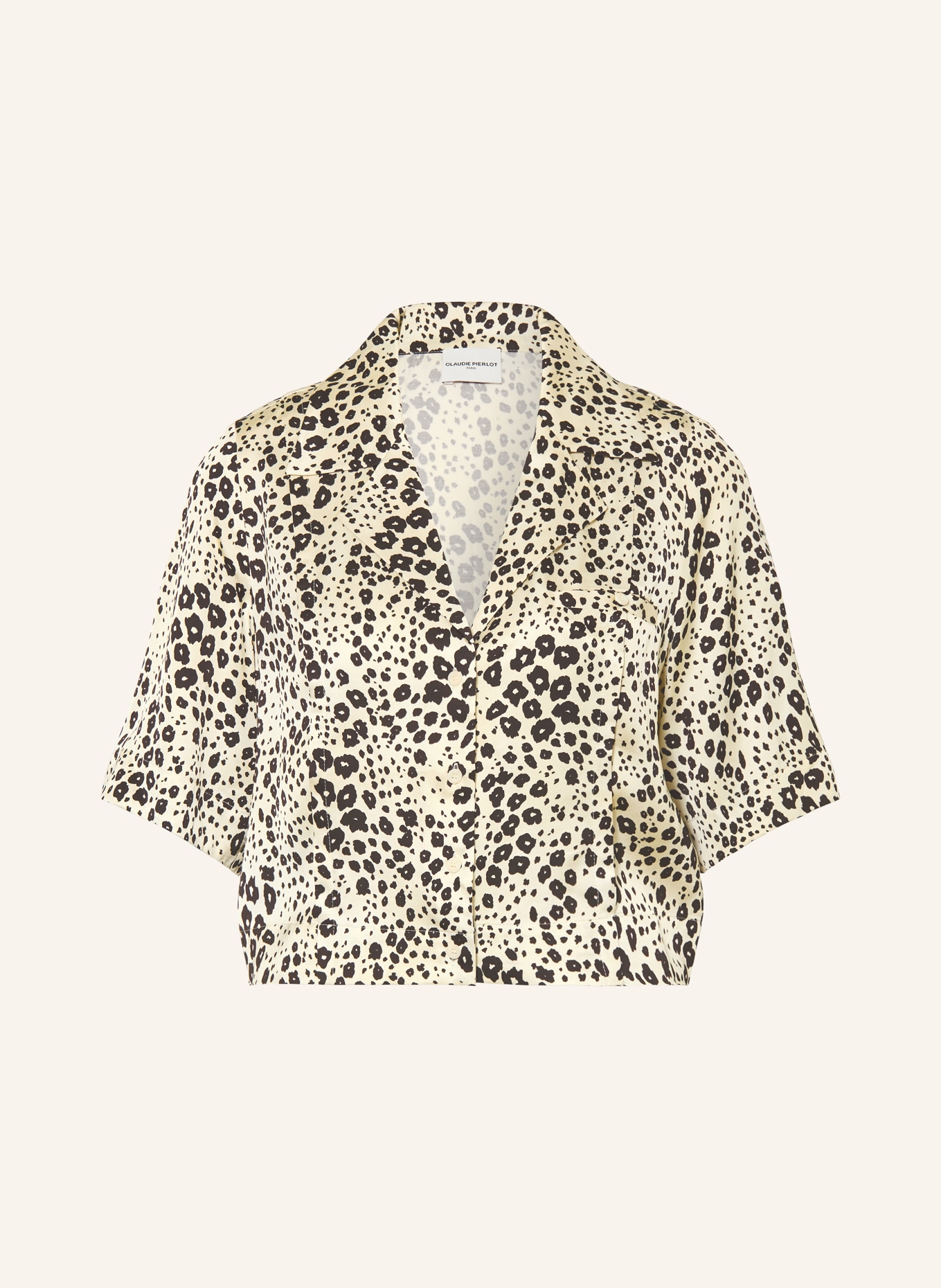 CLAUDIE PIERLOT Bluzka CALIALEO: KREMOWY / CZARNY