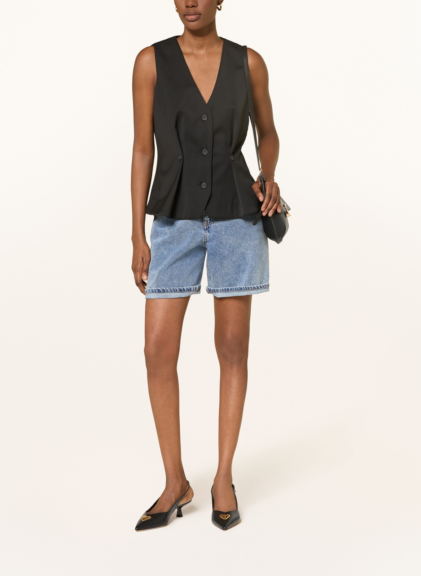 CLAUDIE PIERLOT Blazerweste: SCHWARZ