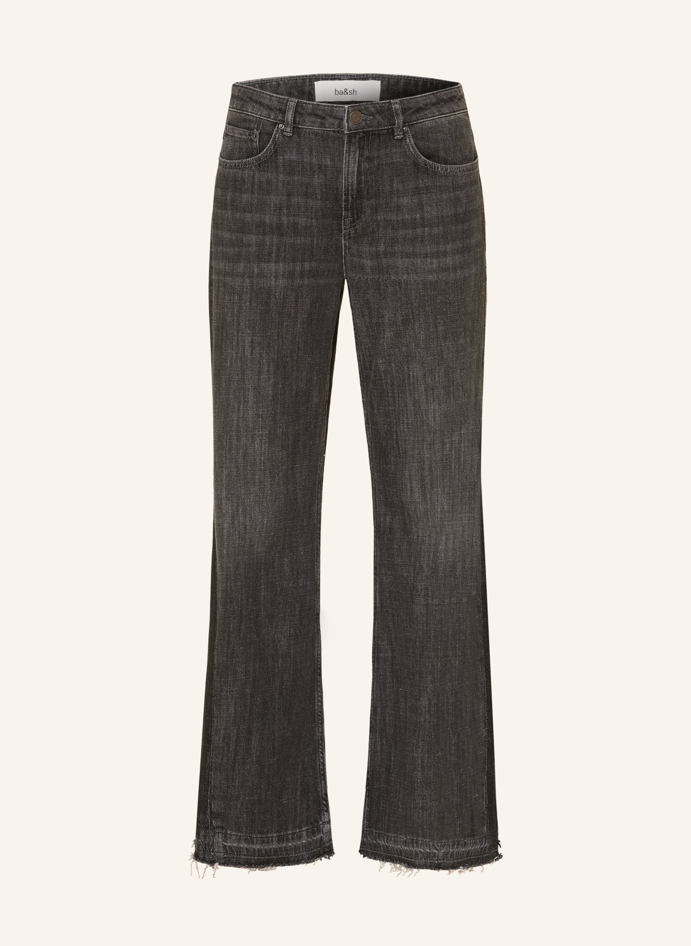 ba&sh Flared Jeans FADOU: BLACK BLACKSTONE