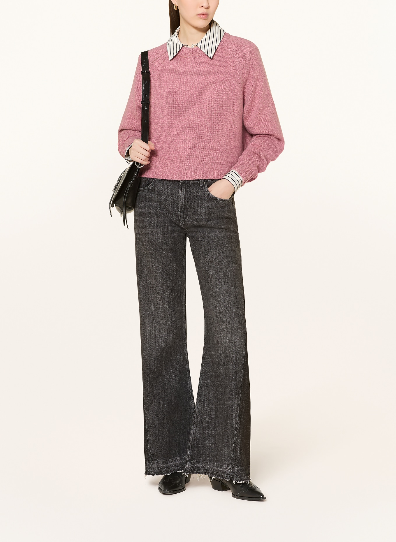 ba&sh Flared Jeans FADOU: BLACK BLACKSTONE