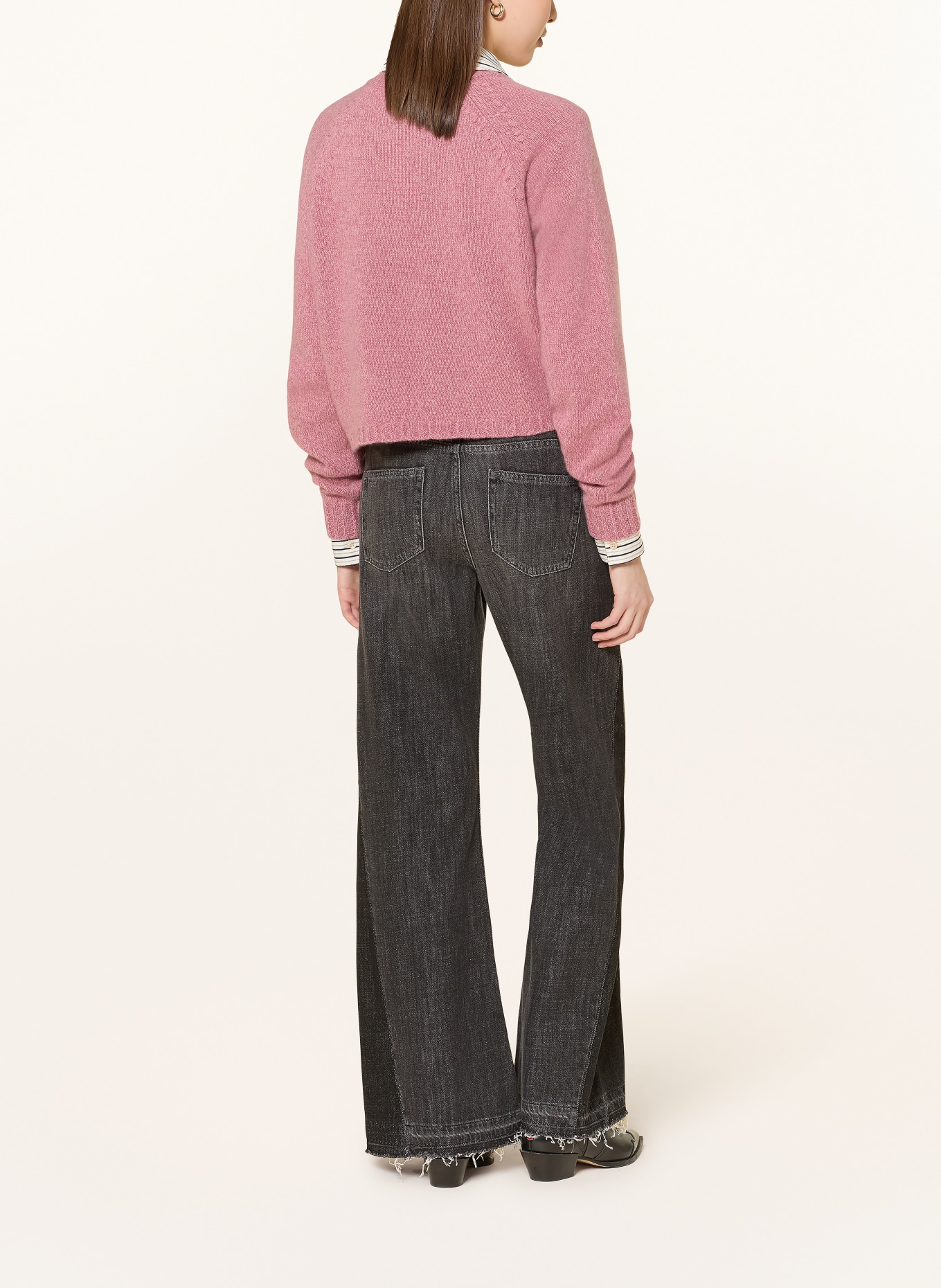 ba&sh Flared Jeans FADOU: BLACK BLACKSTONE