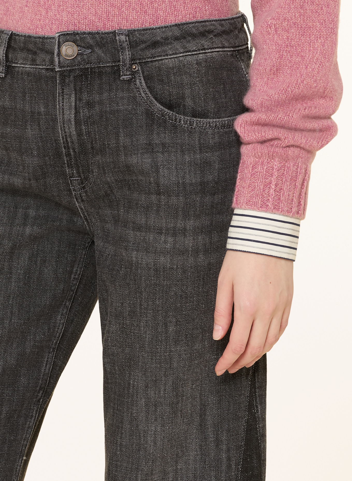 ba&sh Flared Jeans FADOU: BLACK BLACKSTONE