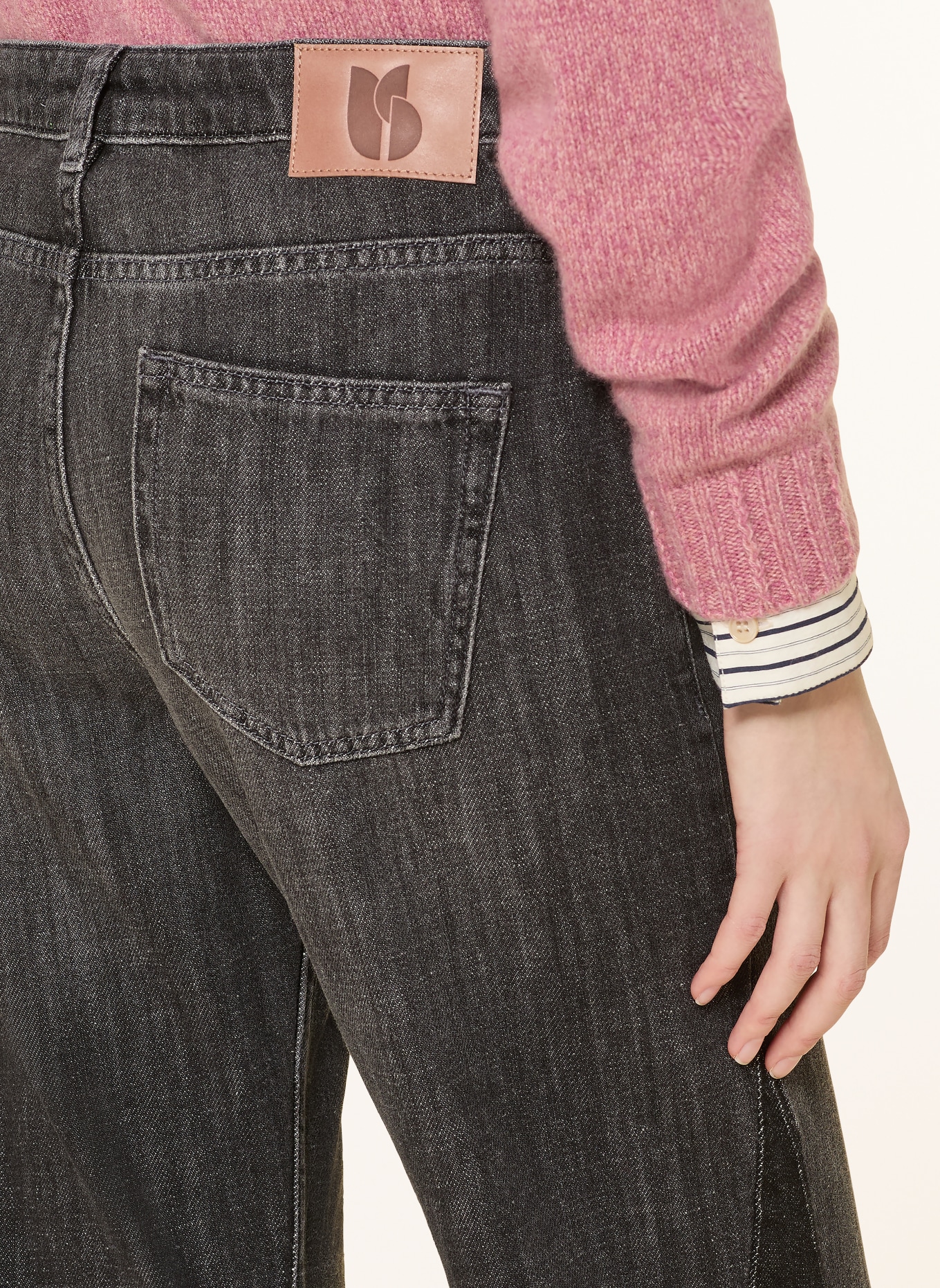 ba&sh Flared Jeans FADOU: BLACK BLACKSTONE