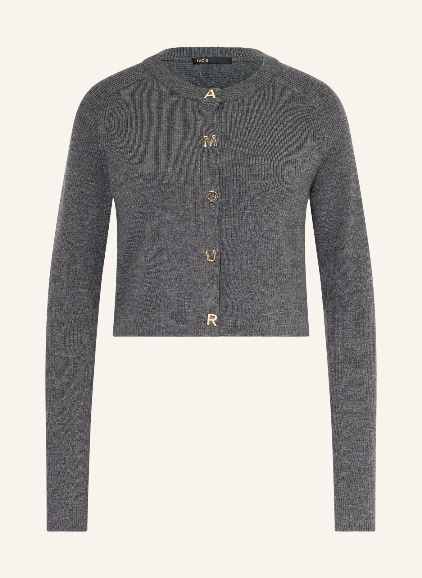 maje Strickjacke: DUNKELGRAU