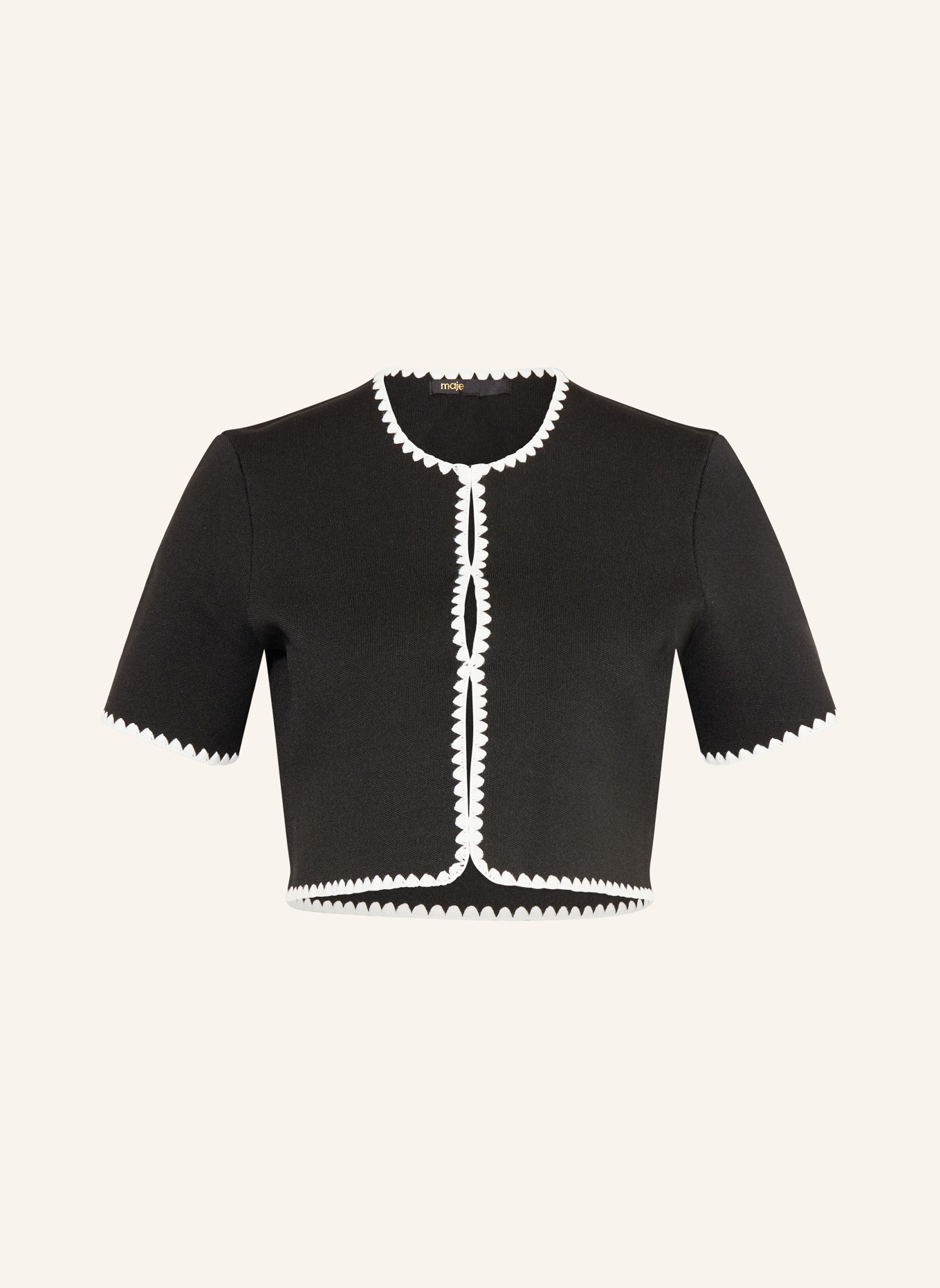 maje kardigan: CZARNY / BIAŁY