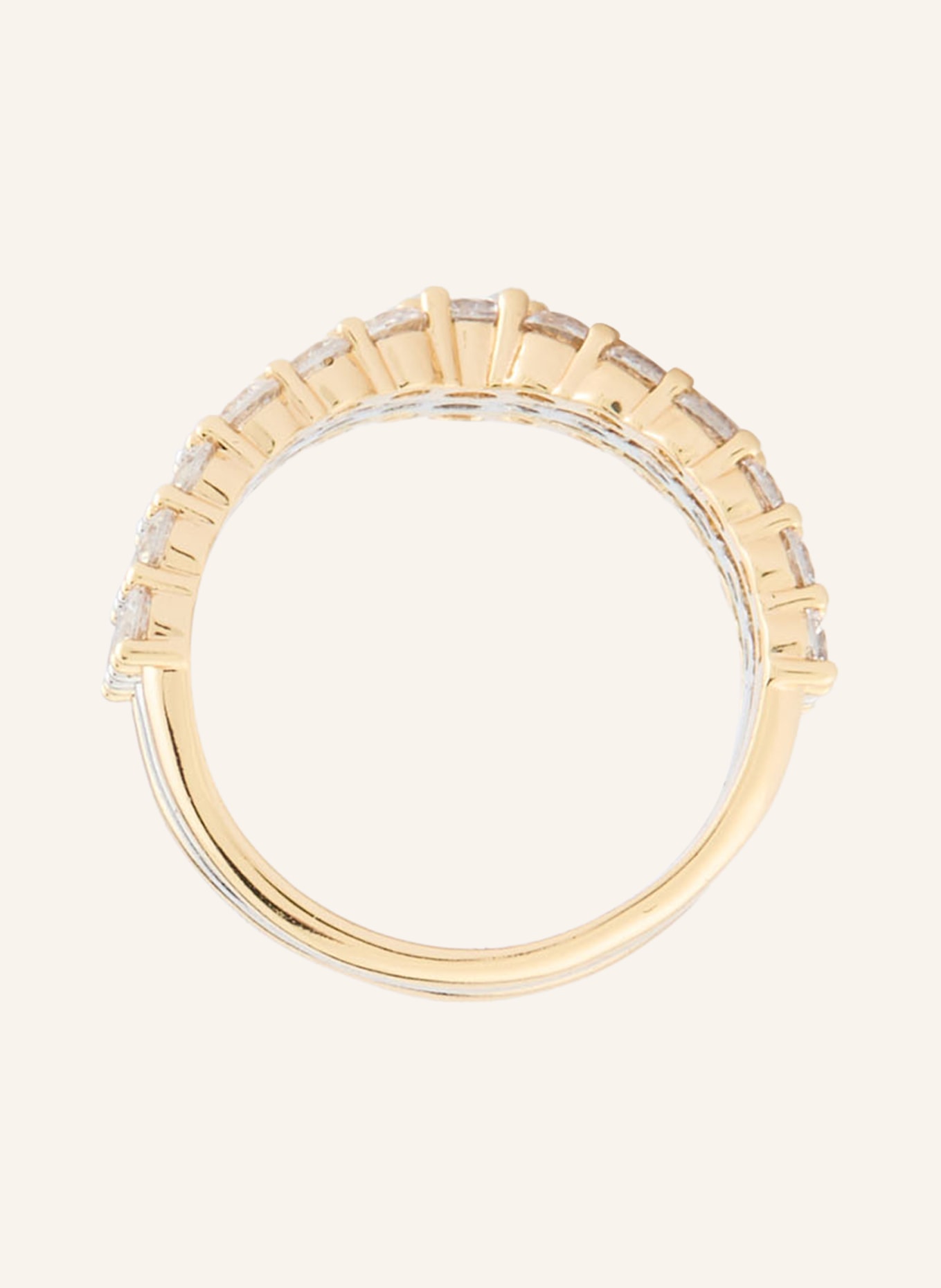 maje Ring: GOLD / WEISS