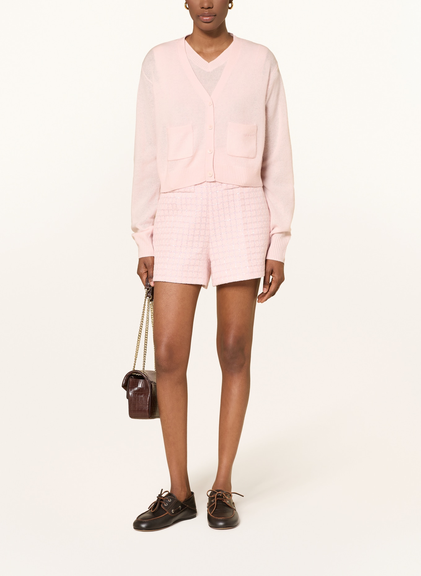 SANDRO Strickjacke: HELLROSA