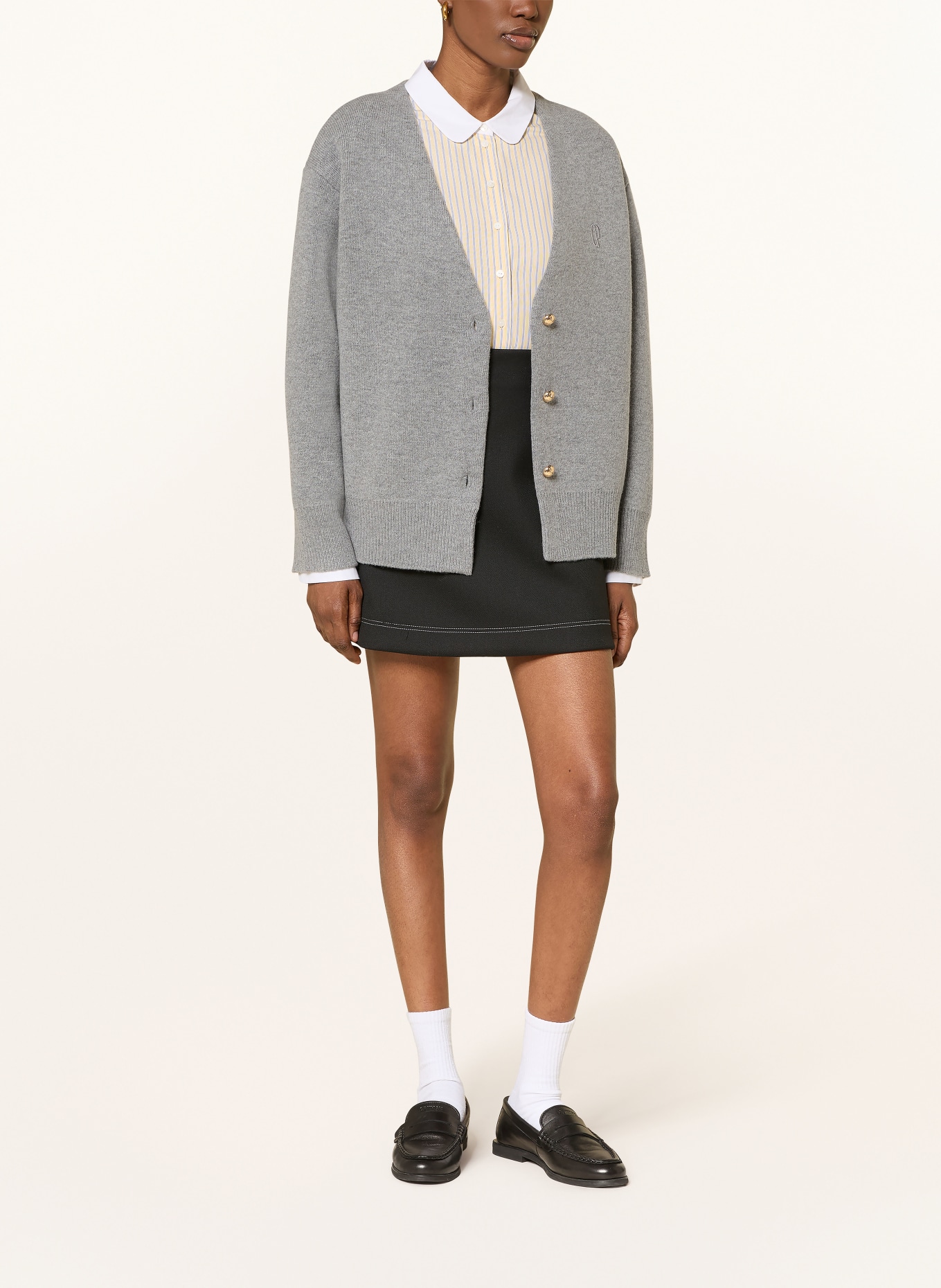 CLAUDIE PIERLOT kardigan: SZARY