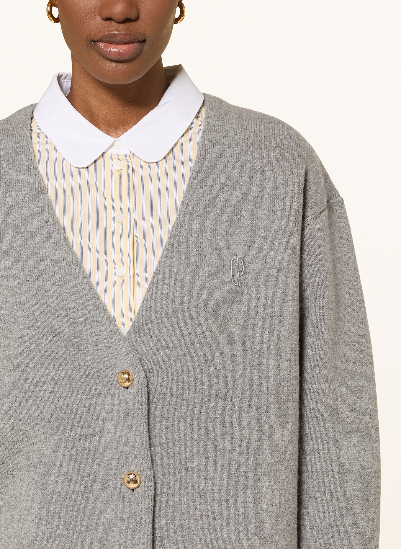 CLAUDIE PIERLOT kardigan: SZARY