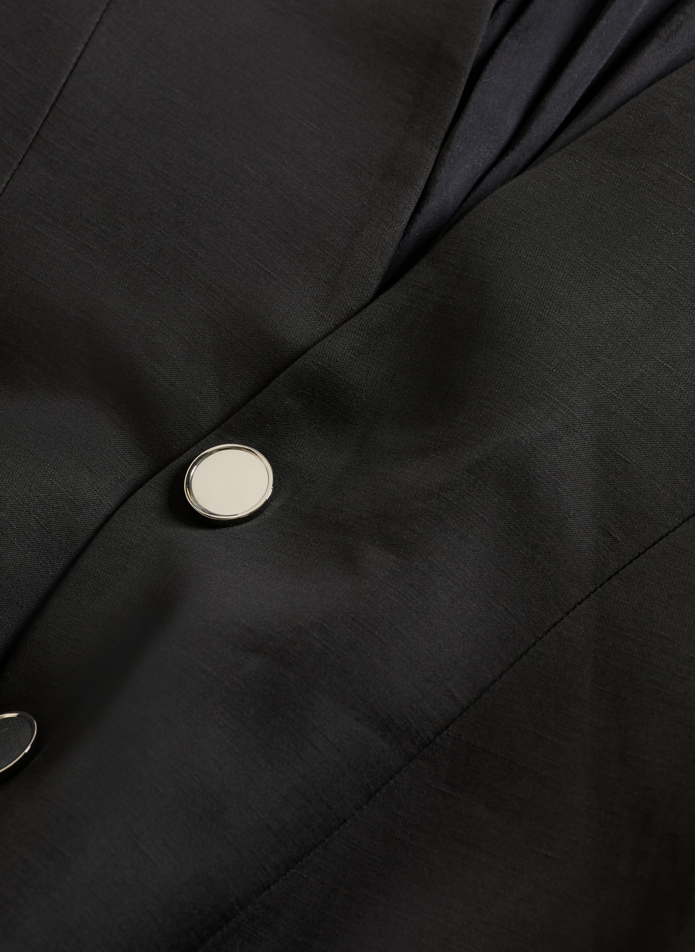 SANDRO Kleid im Materialmix: SCHWARZ