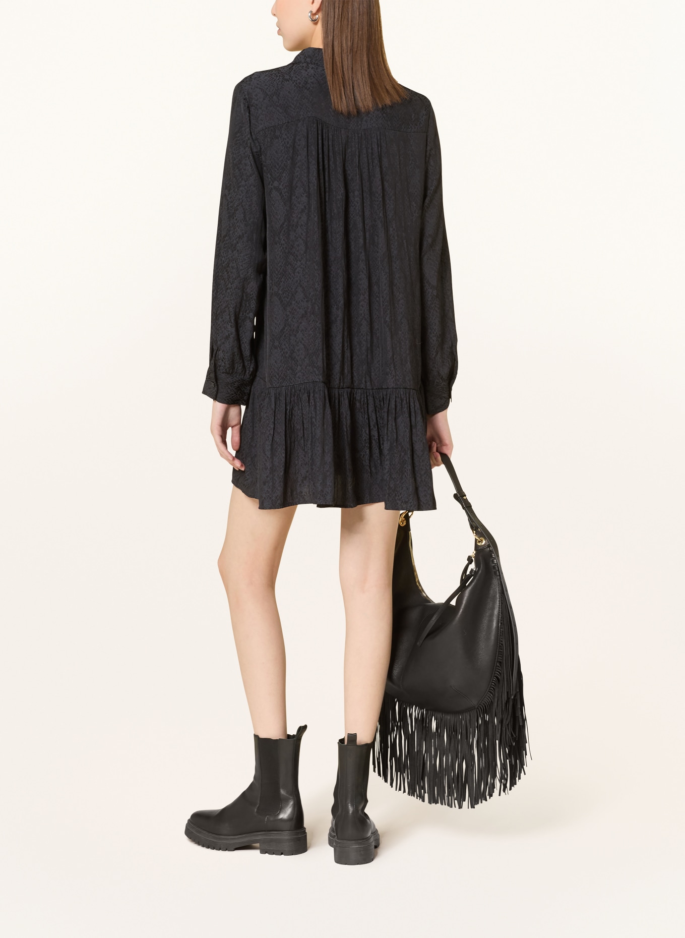 ba&sh Hemdblusenkleid ROSYNA: SCHWARZ