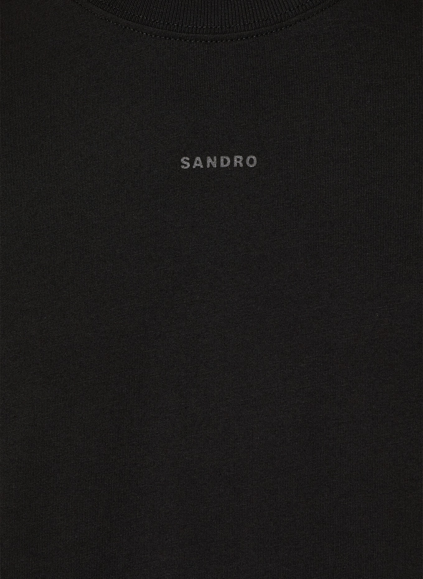 SANDRO koszulka: CZARNY