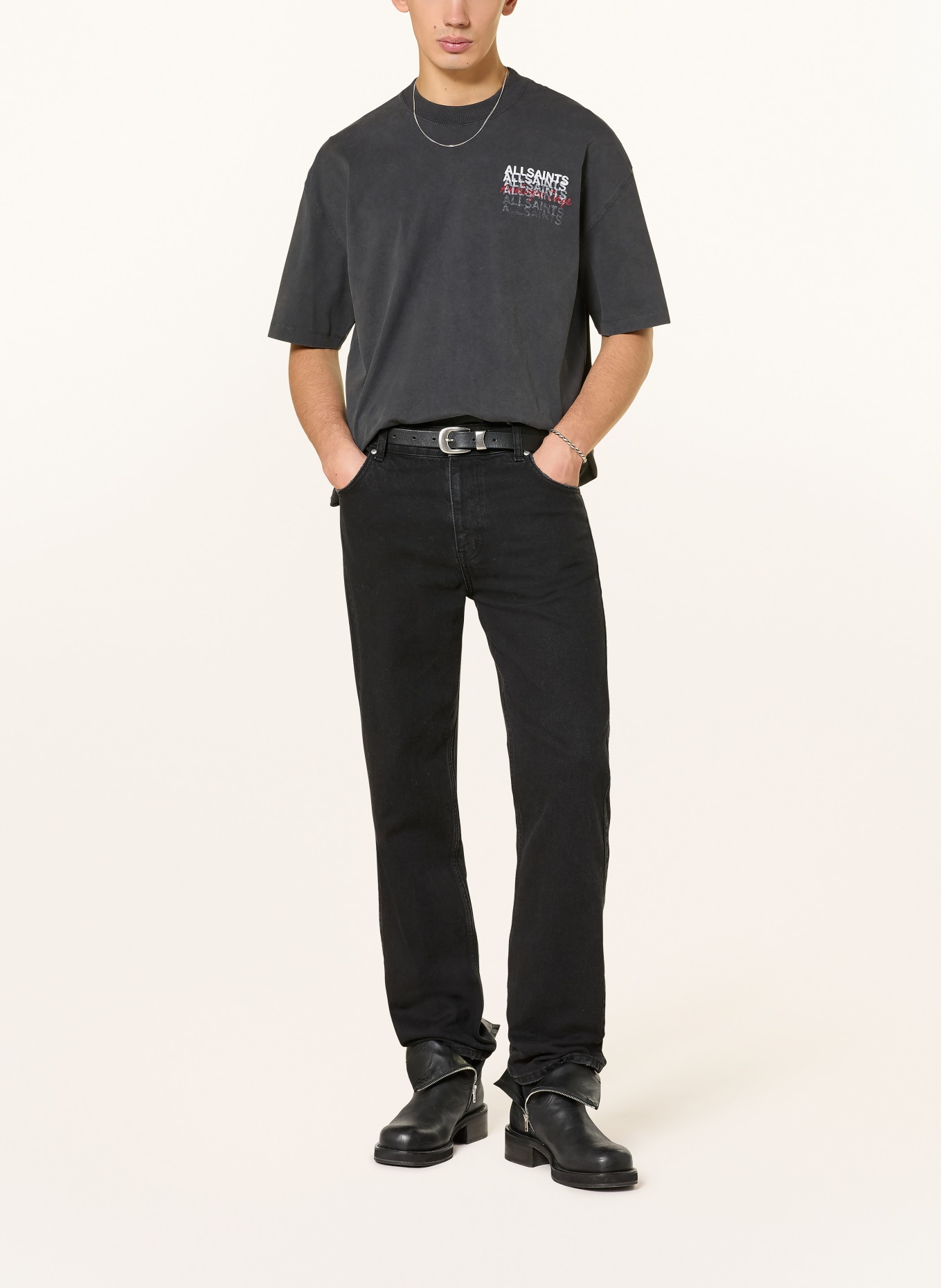 ALLSAINTS GRAPHENE T-shirt: DARK GRAY