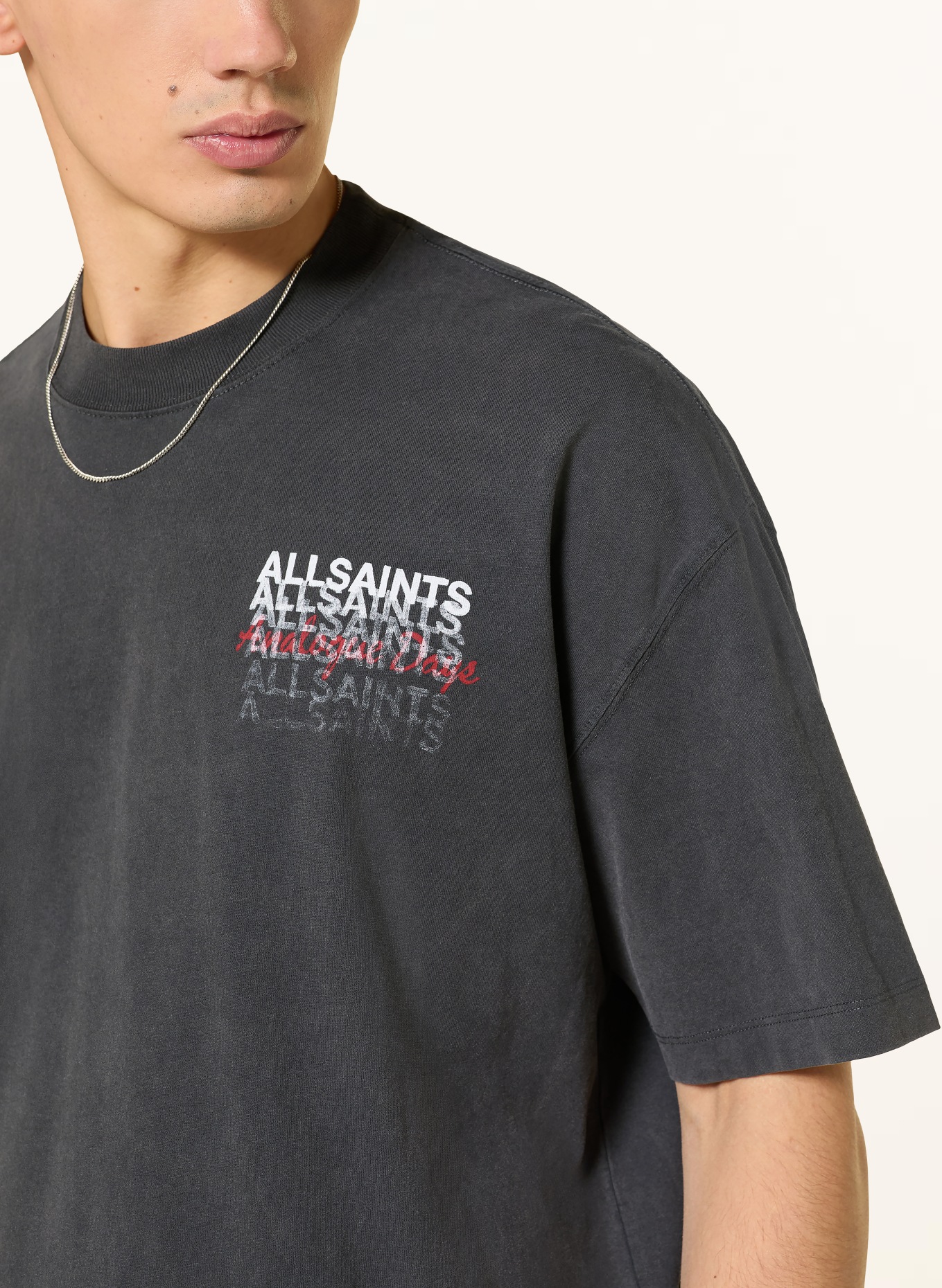 ALLSAINTS GRAPHENE T-shirt: DARK GRAY
