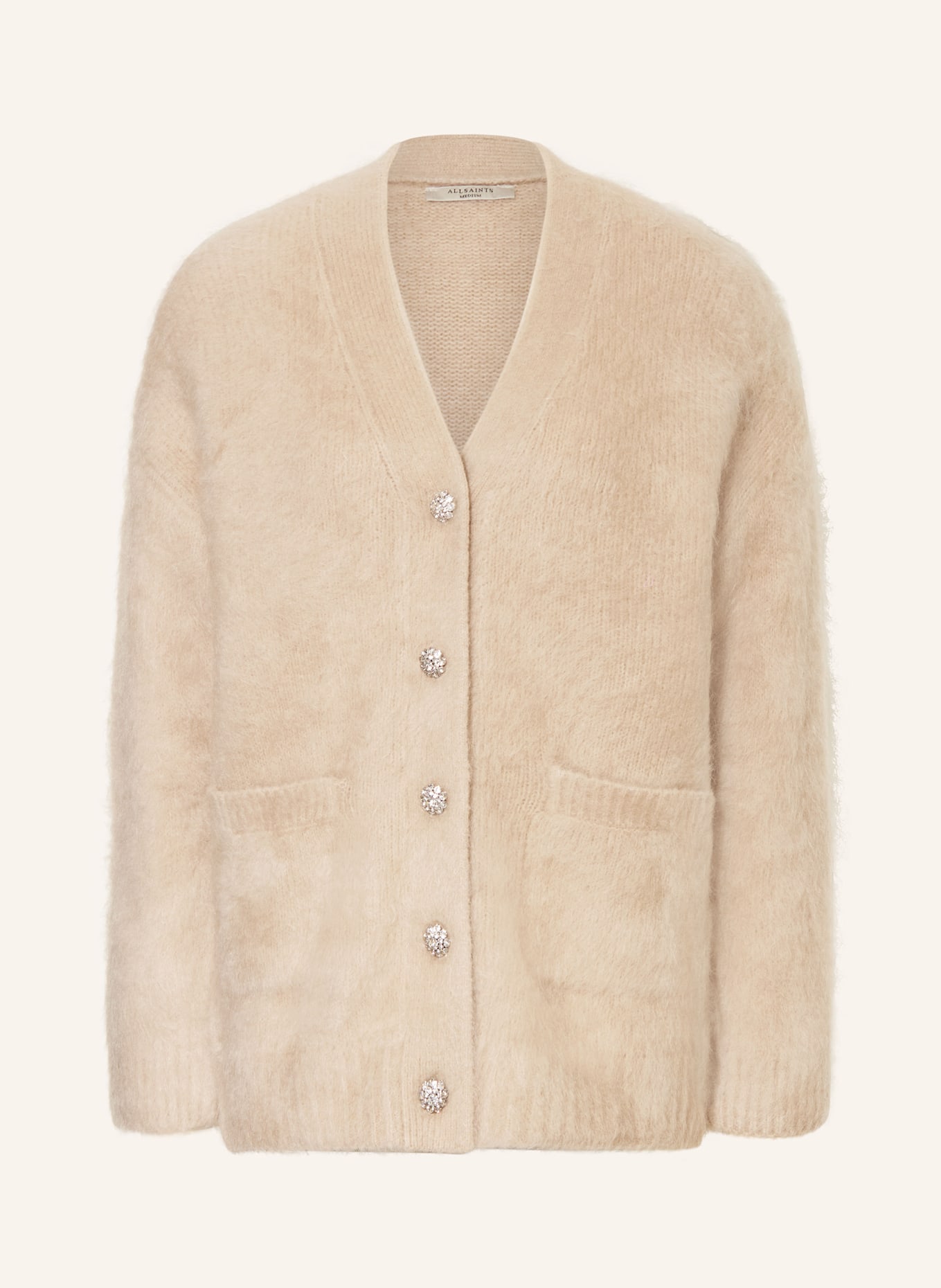 ALLSAINTS Strickjacke RUBI mit Mohair: BEIGE