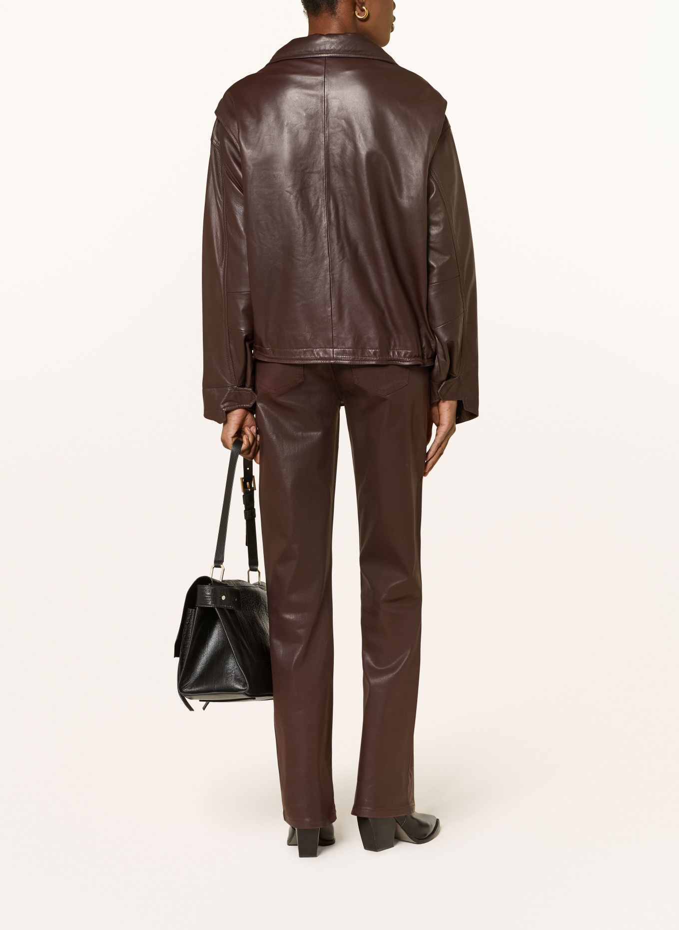 ALLSAINTS Coated Jeans: DUNKELROT