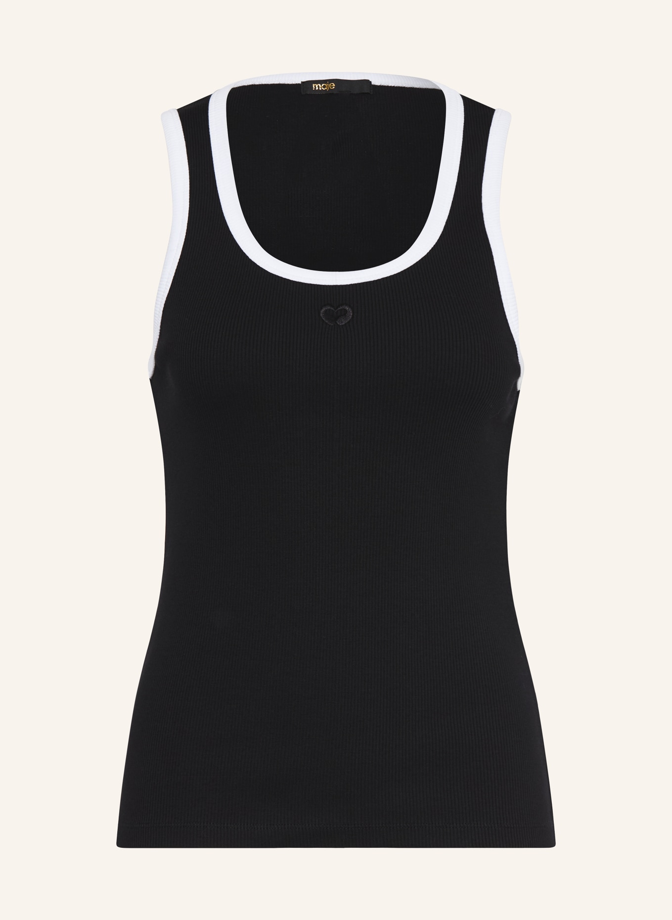 maje Top: SCHWARZ / WEISS