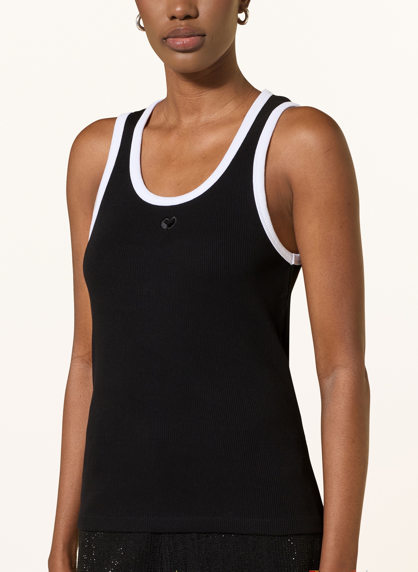 maje Top: SCHWARZ / WEISS