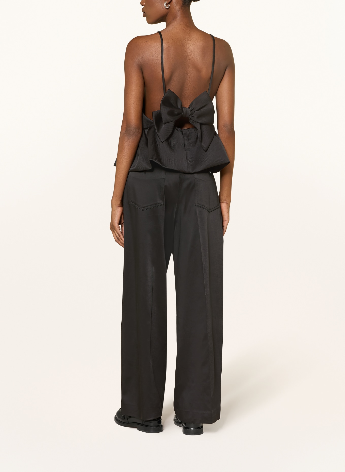 SANDRO Satynowa bluzka: CZARNY