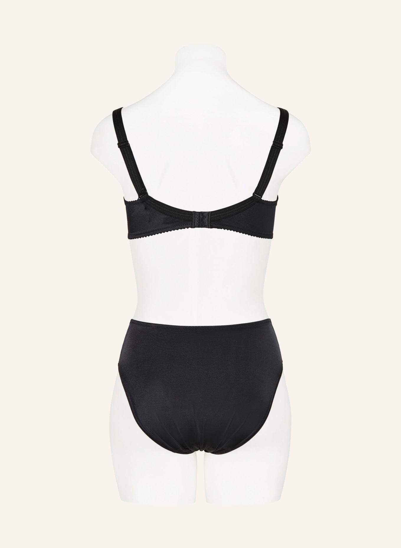 PrimaDonna Majtki z wysokim stanem SATIN: CZARNY