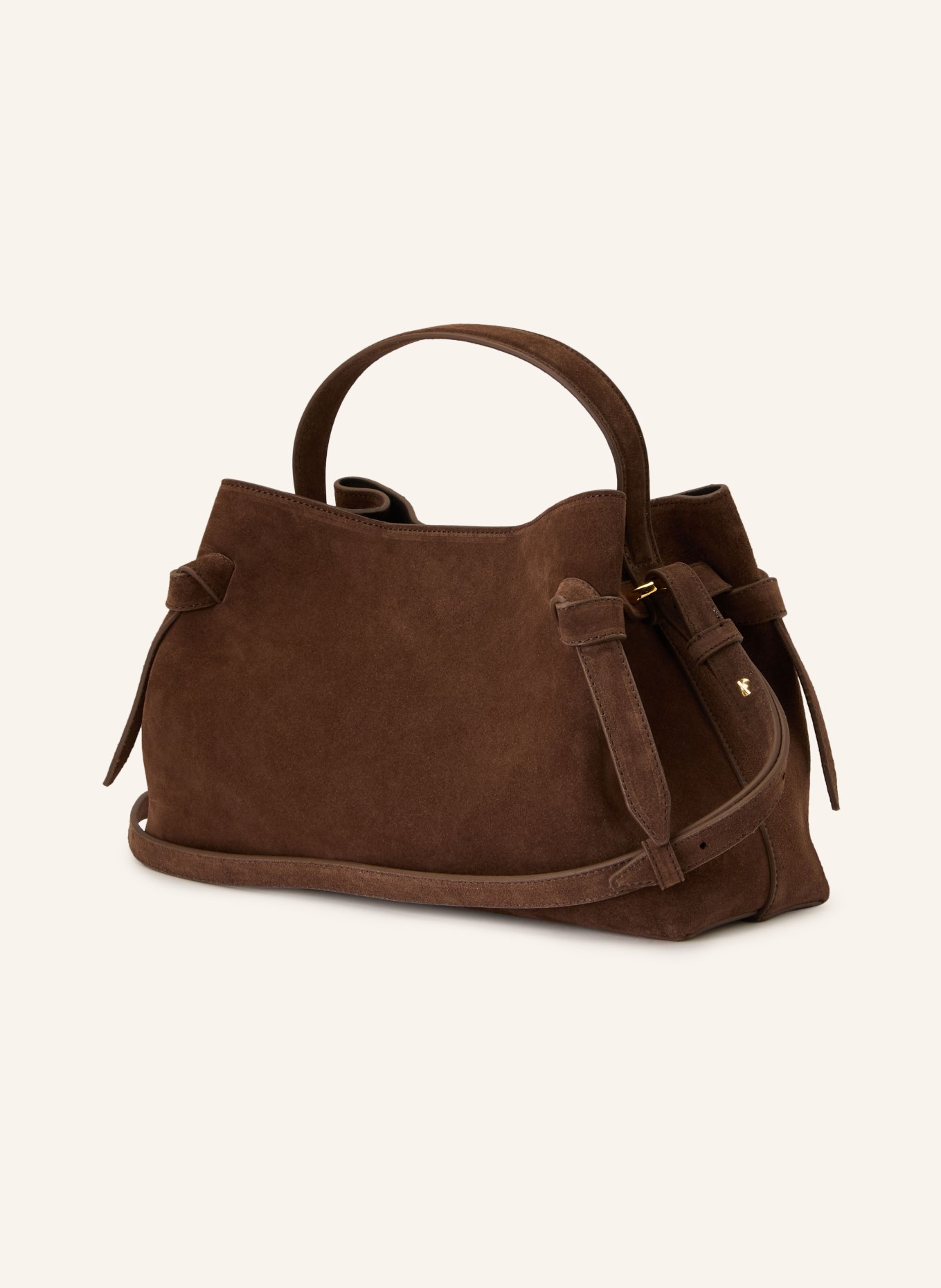 YUZEFI Kabelka GYOZA: HNĚDÁ / ZLATÁ