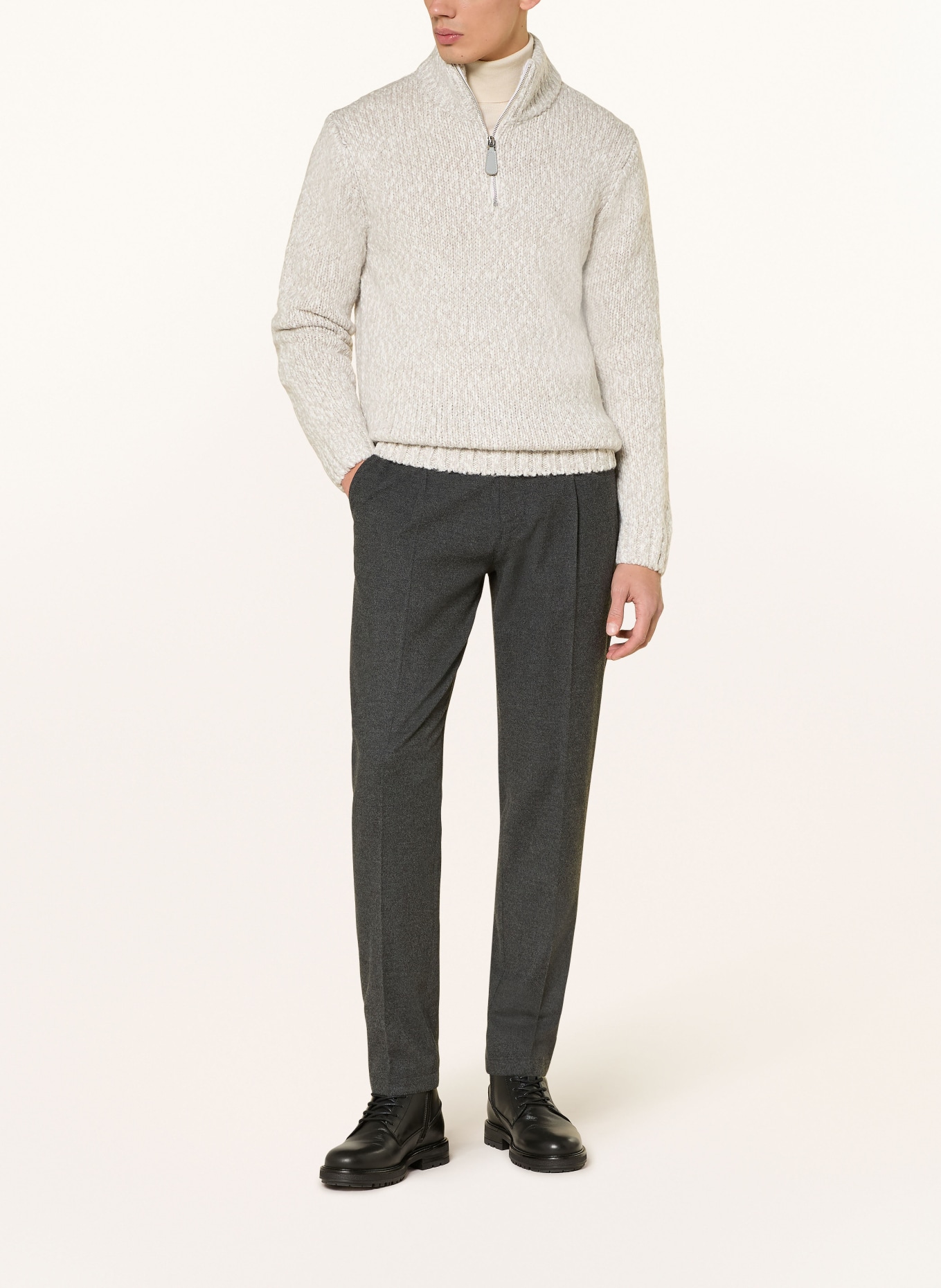 REISS Troyer SEB: BEIGE / CAMEL