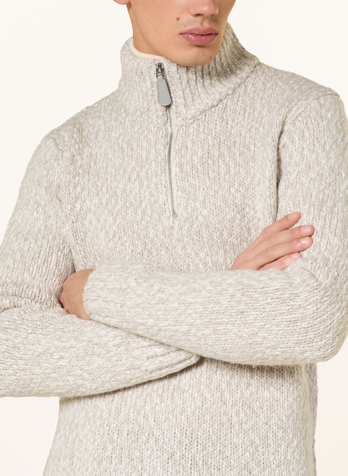 REISS Troyer SEB: BEIGE / CAMEL