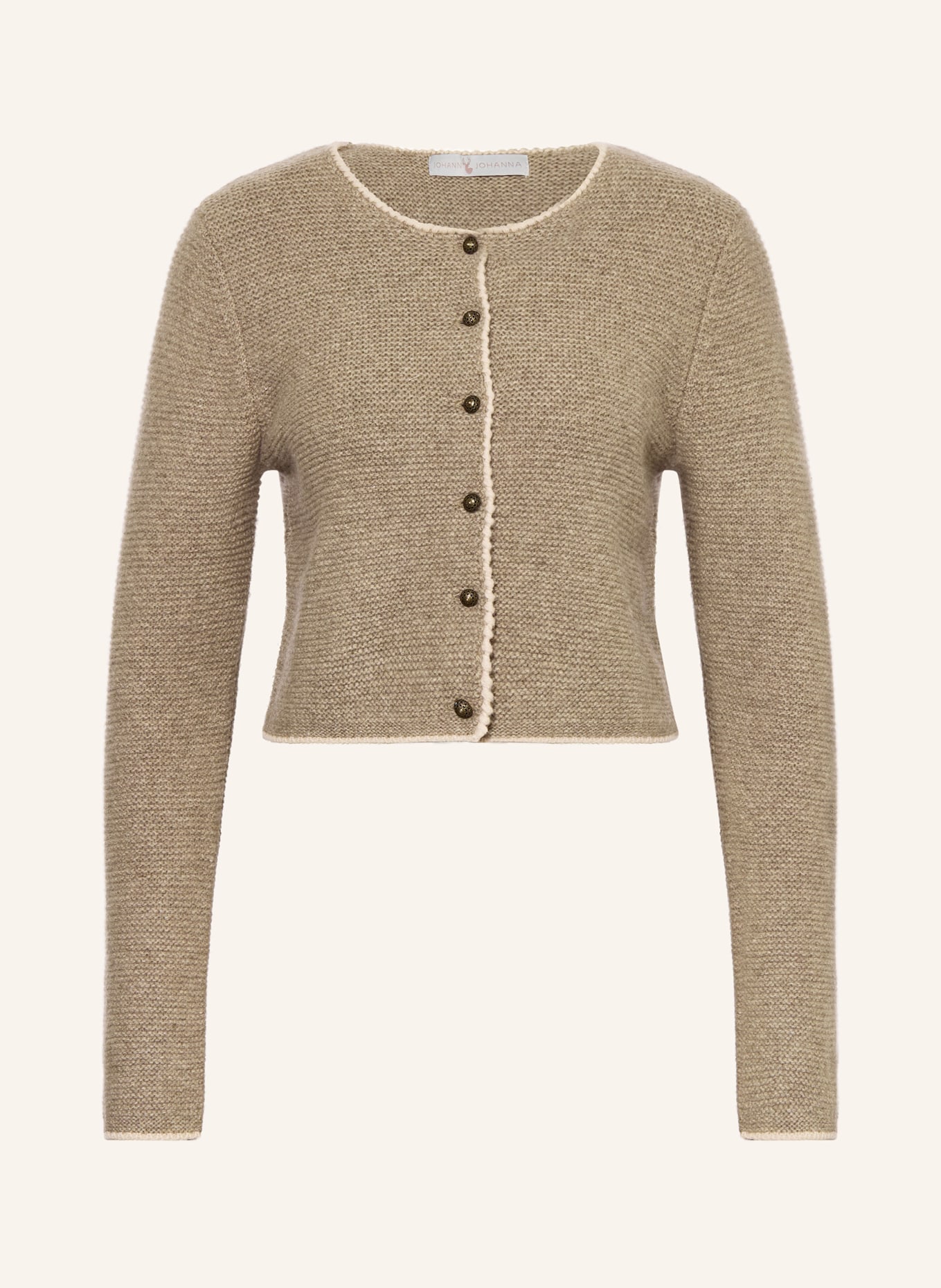 Johann & Johanna knitted jacket: TAUPE