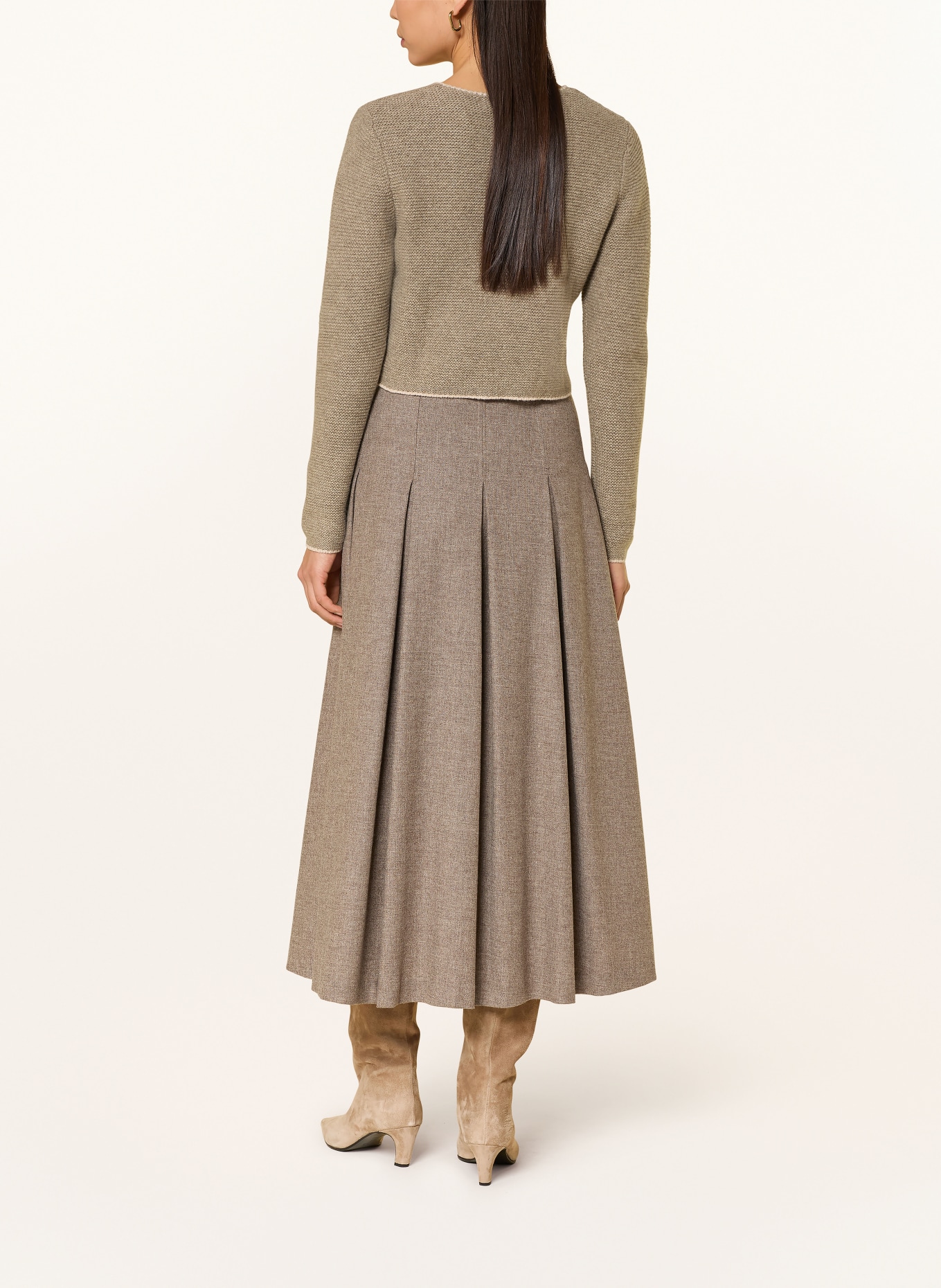 Johann & Johanna knitted jacket: TAUPE