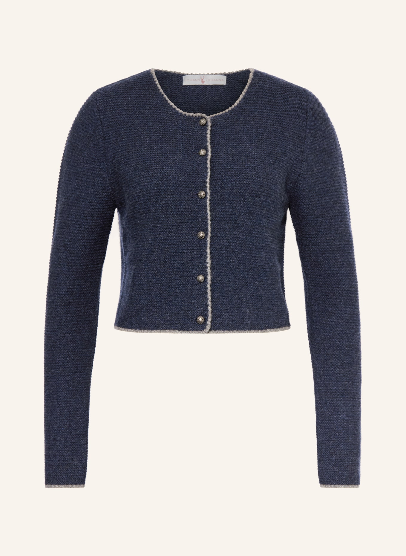 Johann & Johanna pletená vesta: TMAVĚ MODRÁ