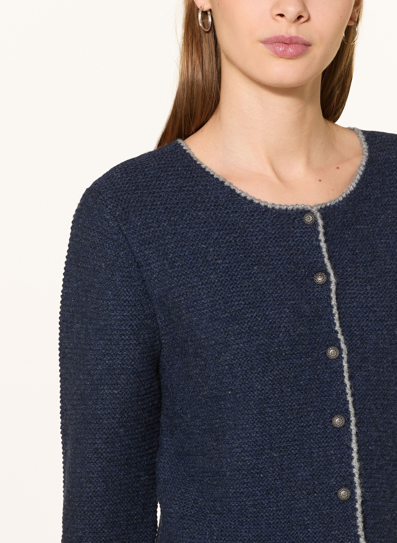 Johann & Johanna pletená vesta: TMAVĚ MODRÁ