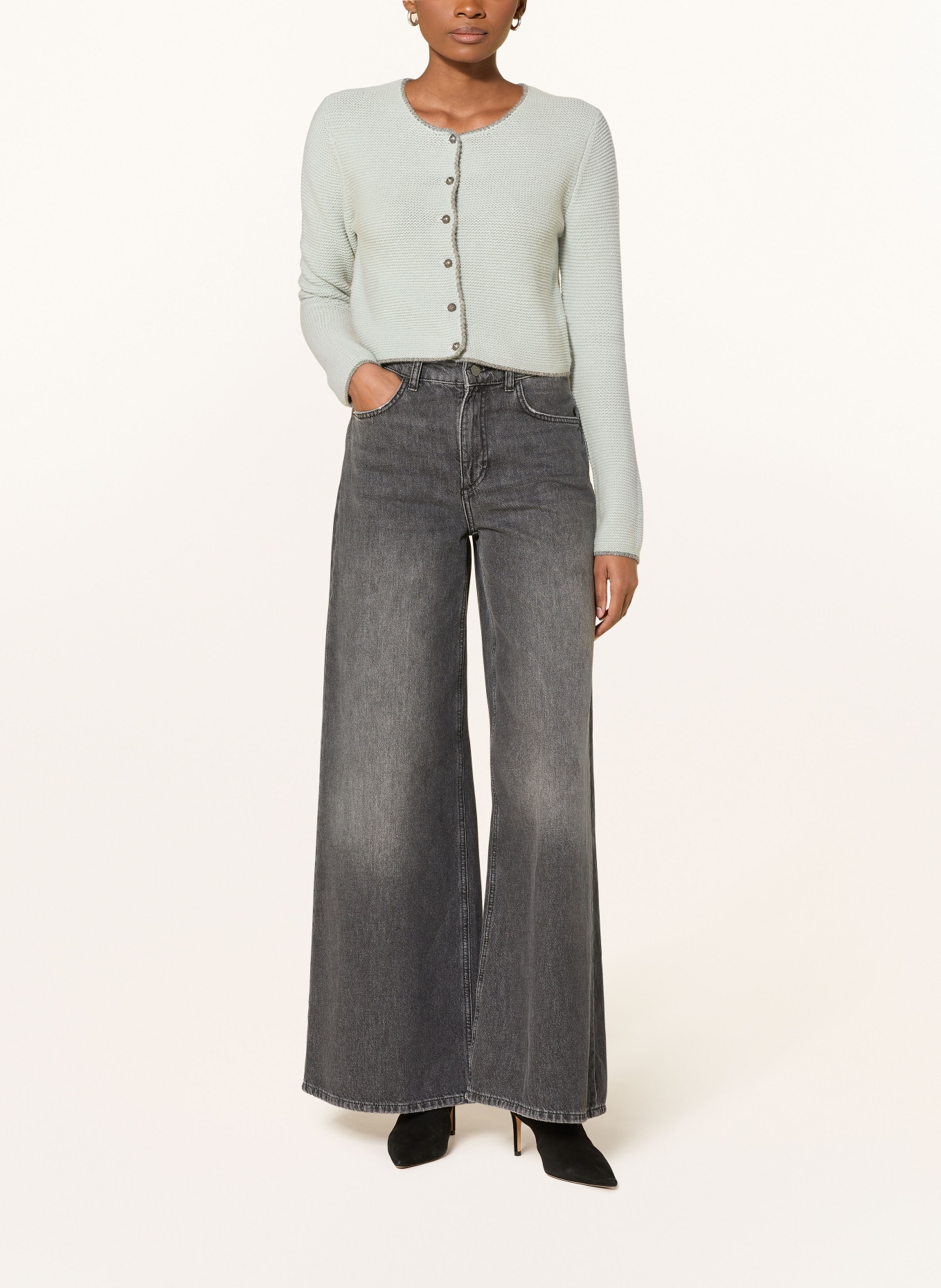 Johann & Johanna knitted jacket: TURQUOISE