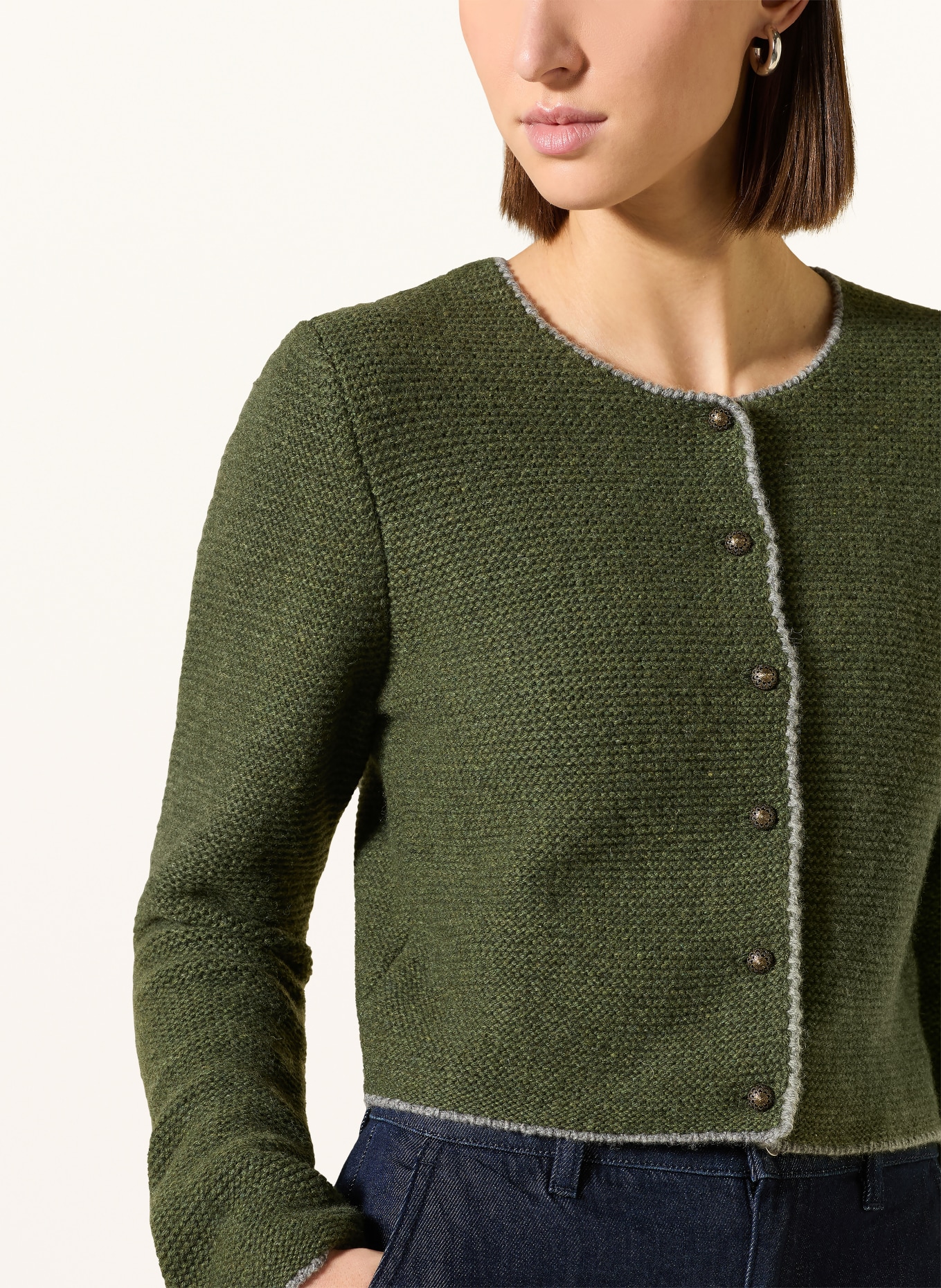 Johann & Johanna sweter z dzianiny: ZIELONY