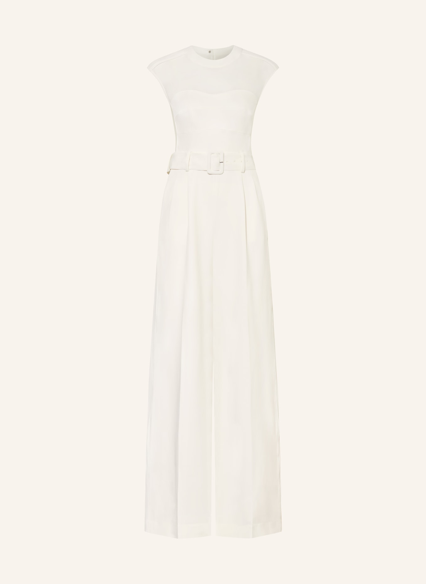 REISS ALBA jumpsuit: ECRU