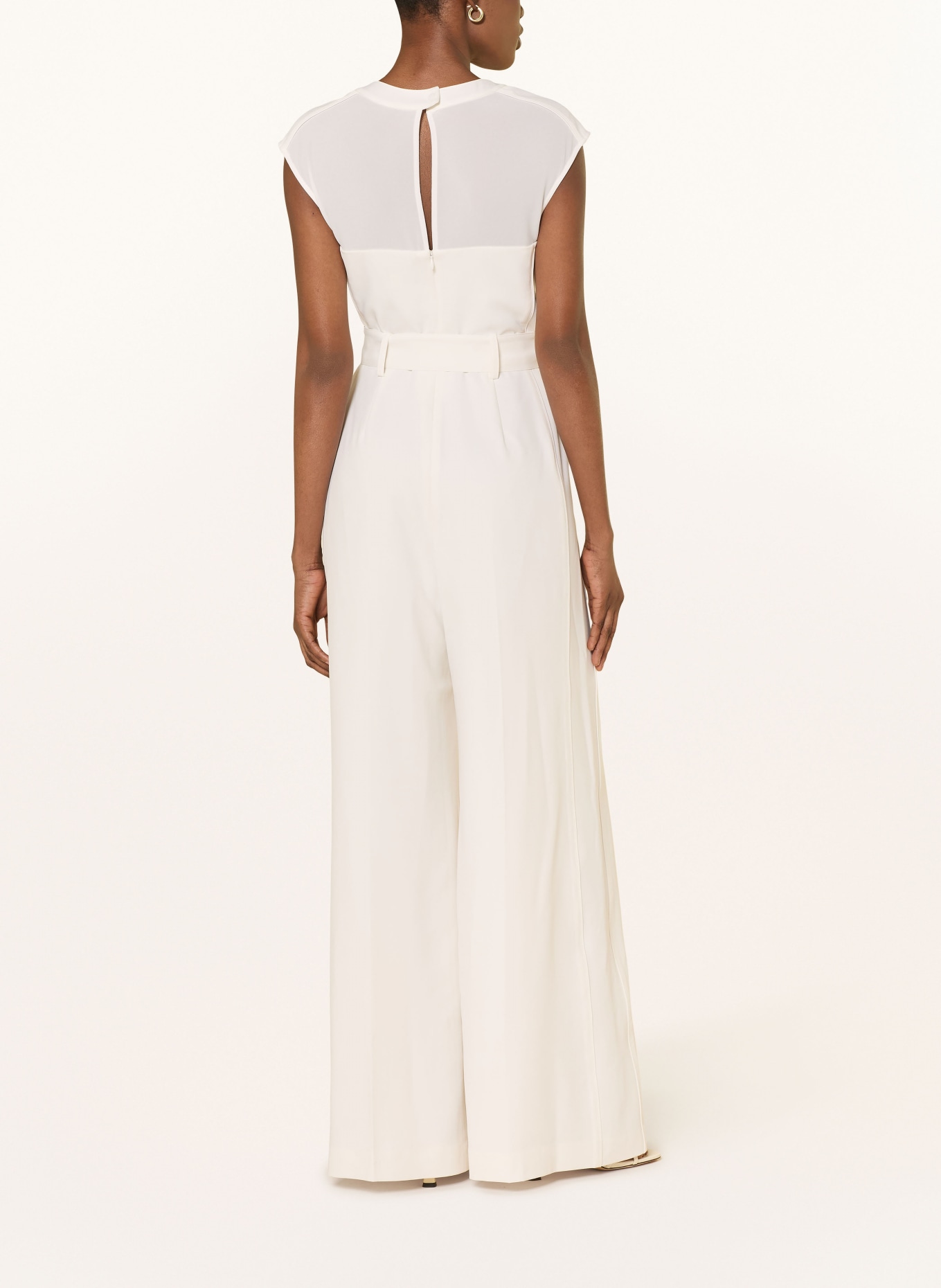 REISS ALBA jumpsuit: ECRU