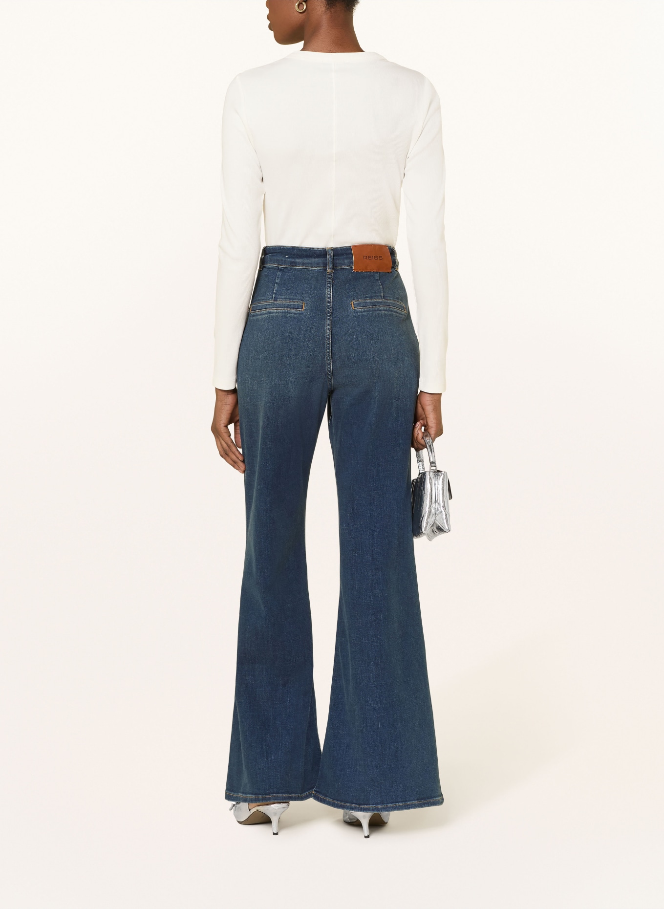 REISS Henley shirt RINA: WHITE