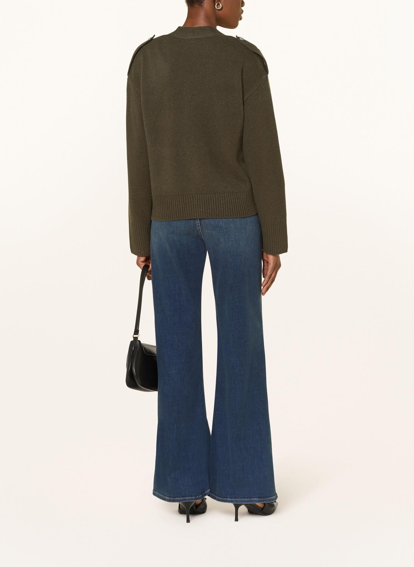 REISS MAYA cardigan: OLIVE